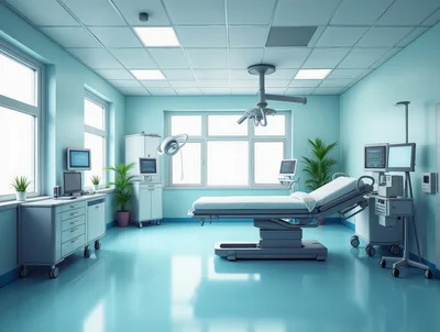 Modern Hospital Operating Room With Medical Equipment