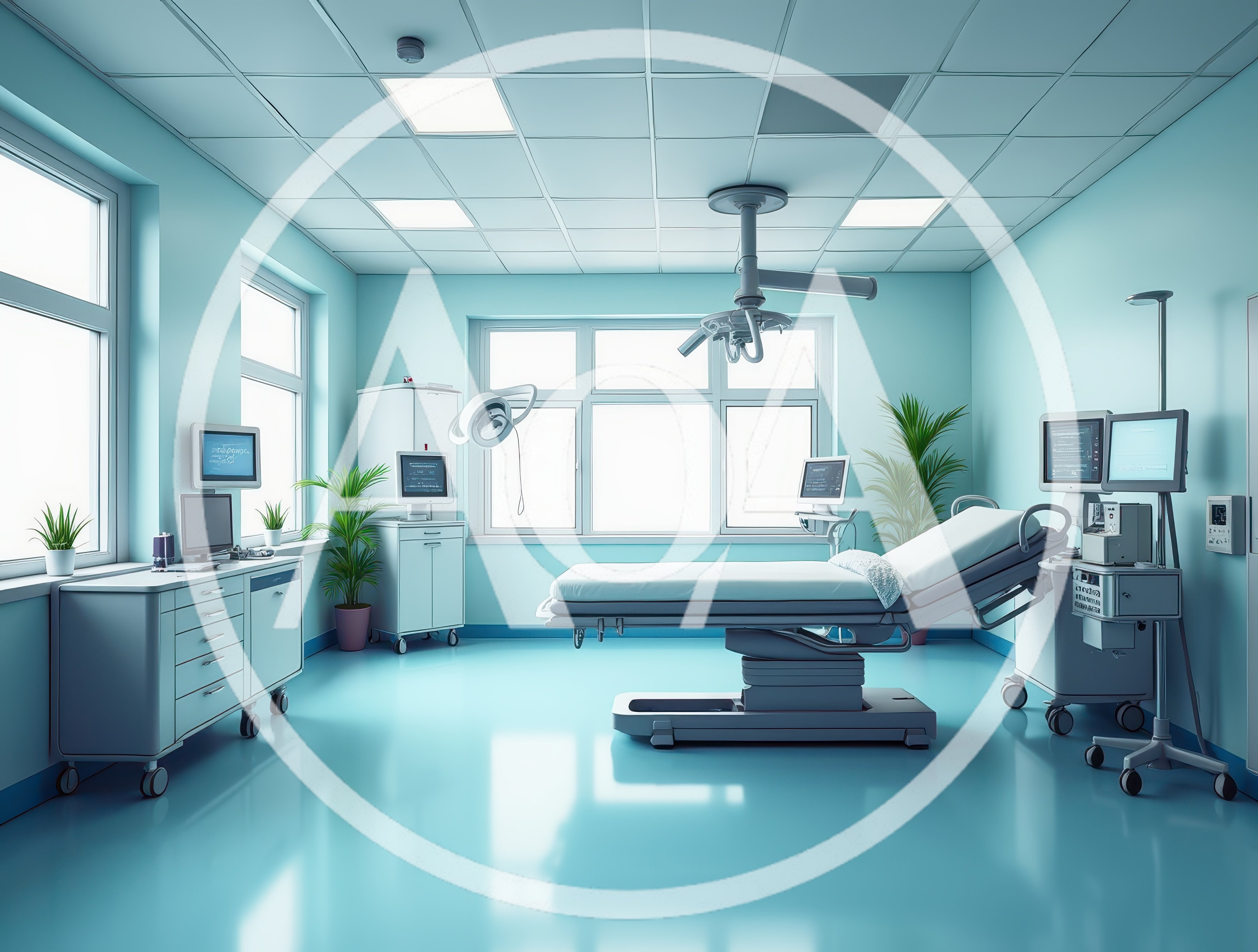 Modern Hospital Operating Room With Medical Equipment