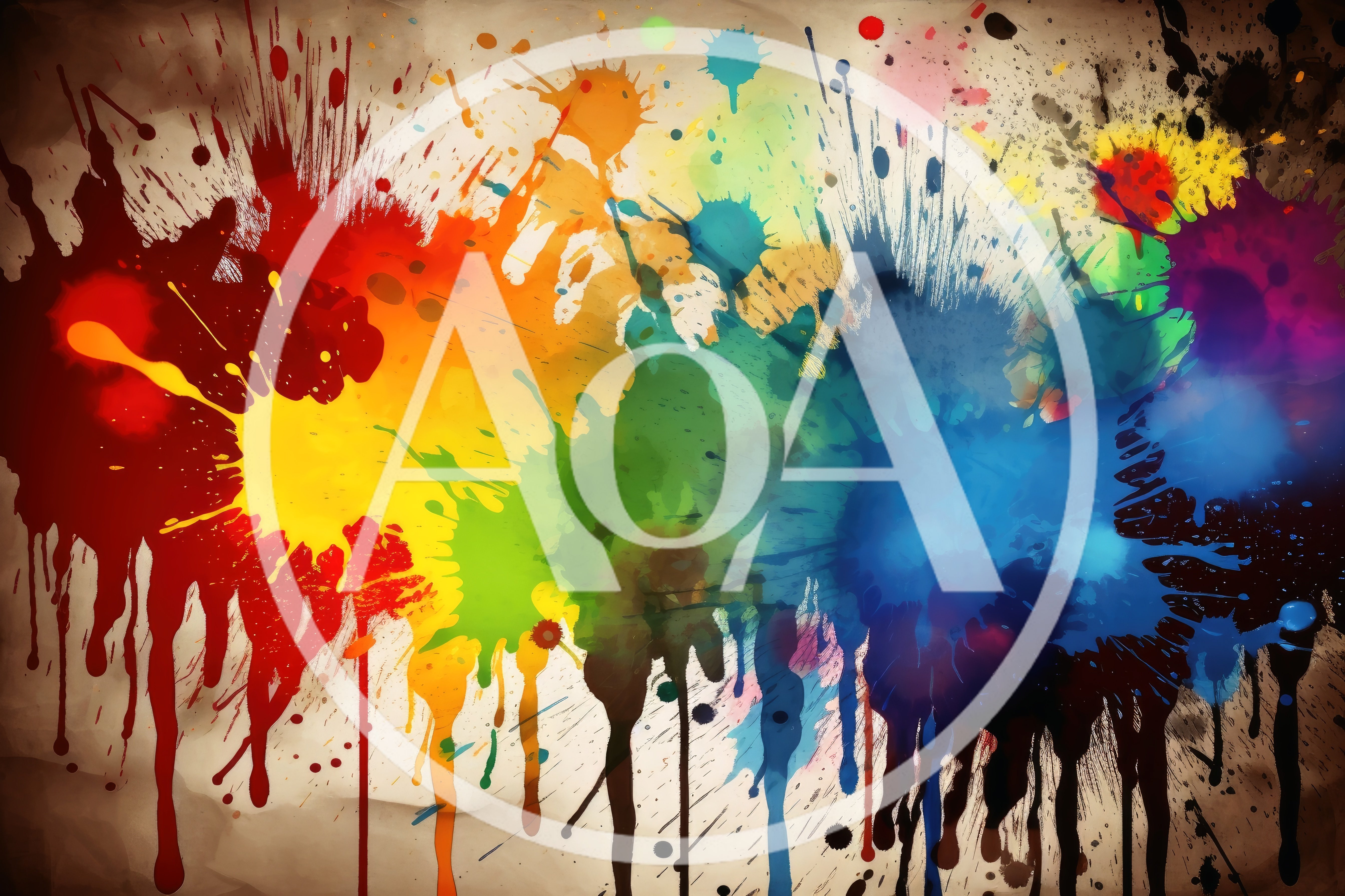 Abstract Watercolor Paint Splatter Background
