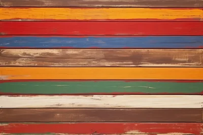 Multicolor Painted Wooden Planks Wall Background