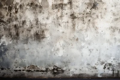 Weathered Concrete Wall With Peeling Paint Texture