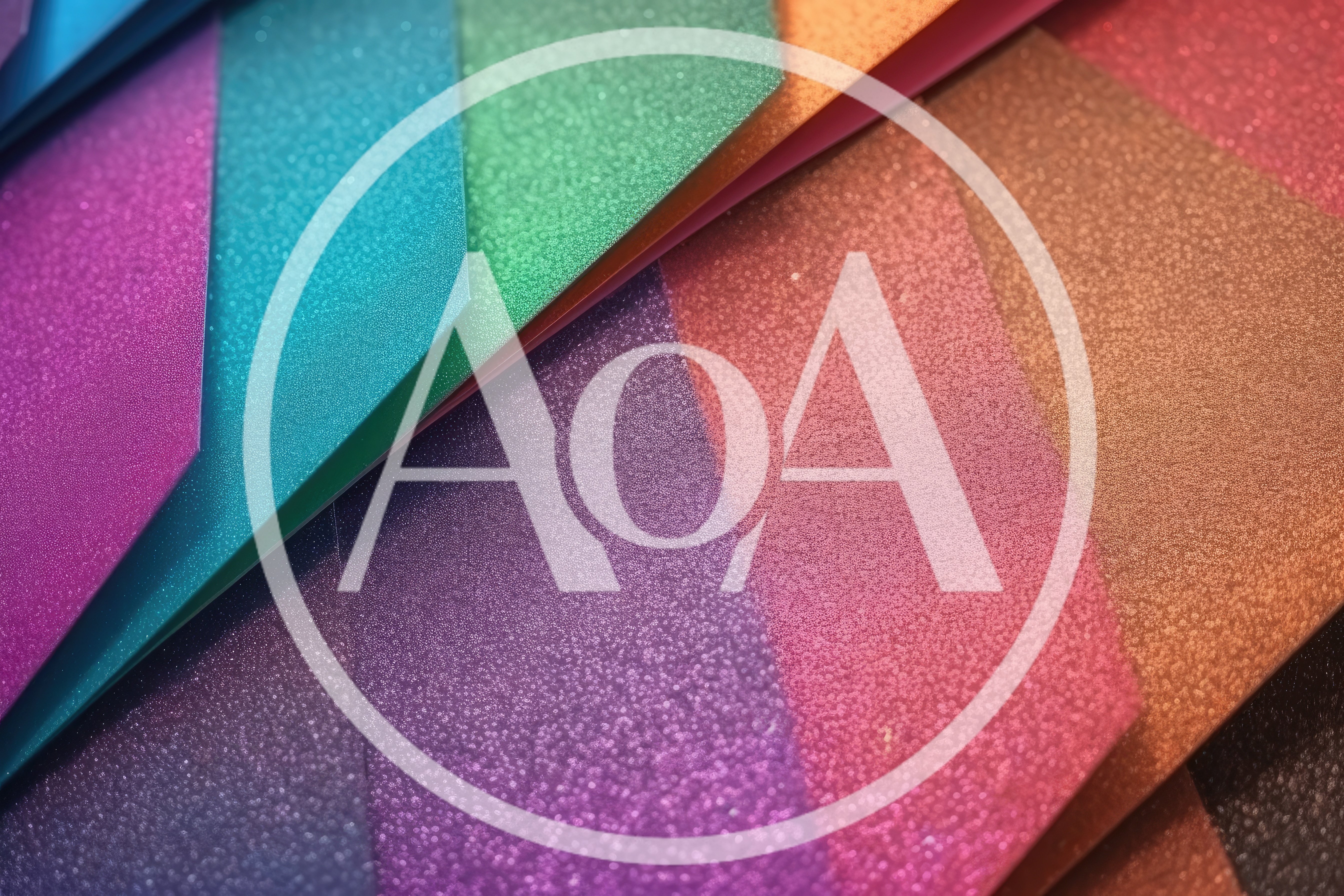 Abstract Background Of Colorful Glittering Paper Sheets