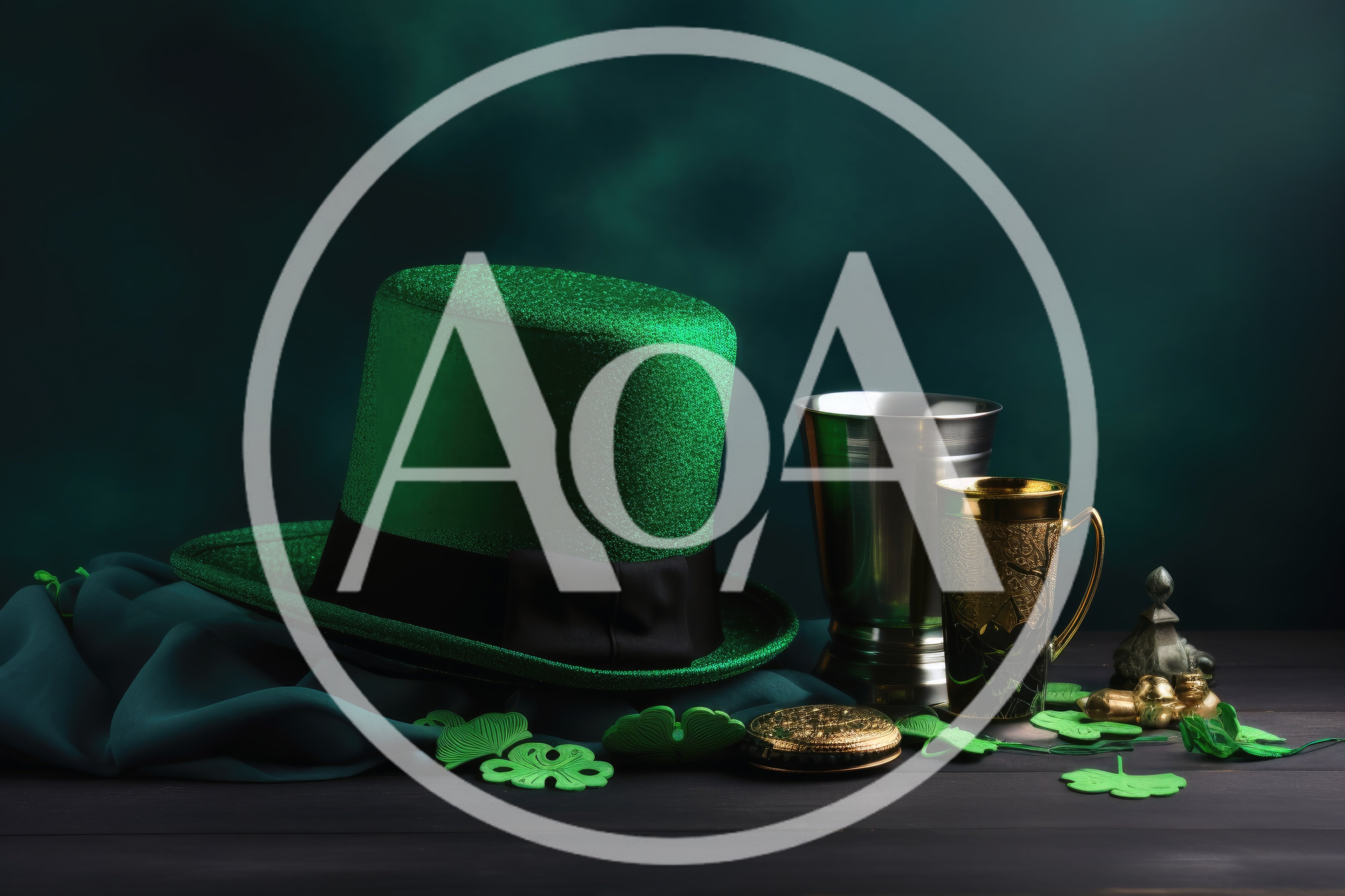 St Patrick's Day Celebration Still Life With Leprechaun Hat