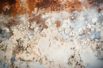 Abstract Grunge Texture Of Peeling Paint On Wall