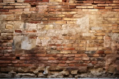 Weathered Old Brick Wall Texture Background