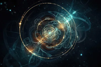 Abstract Cosmic Fractal Energy Vortex