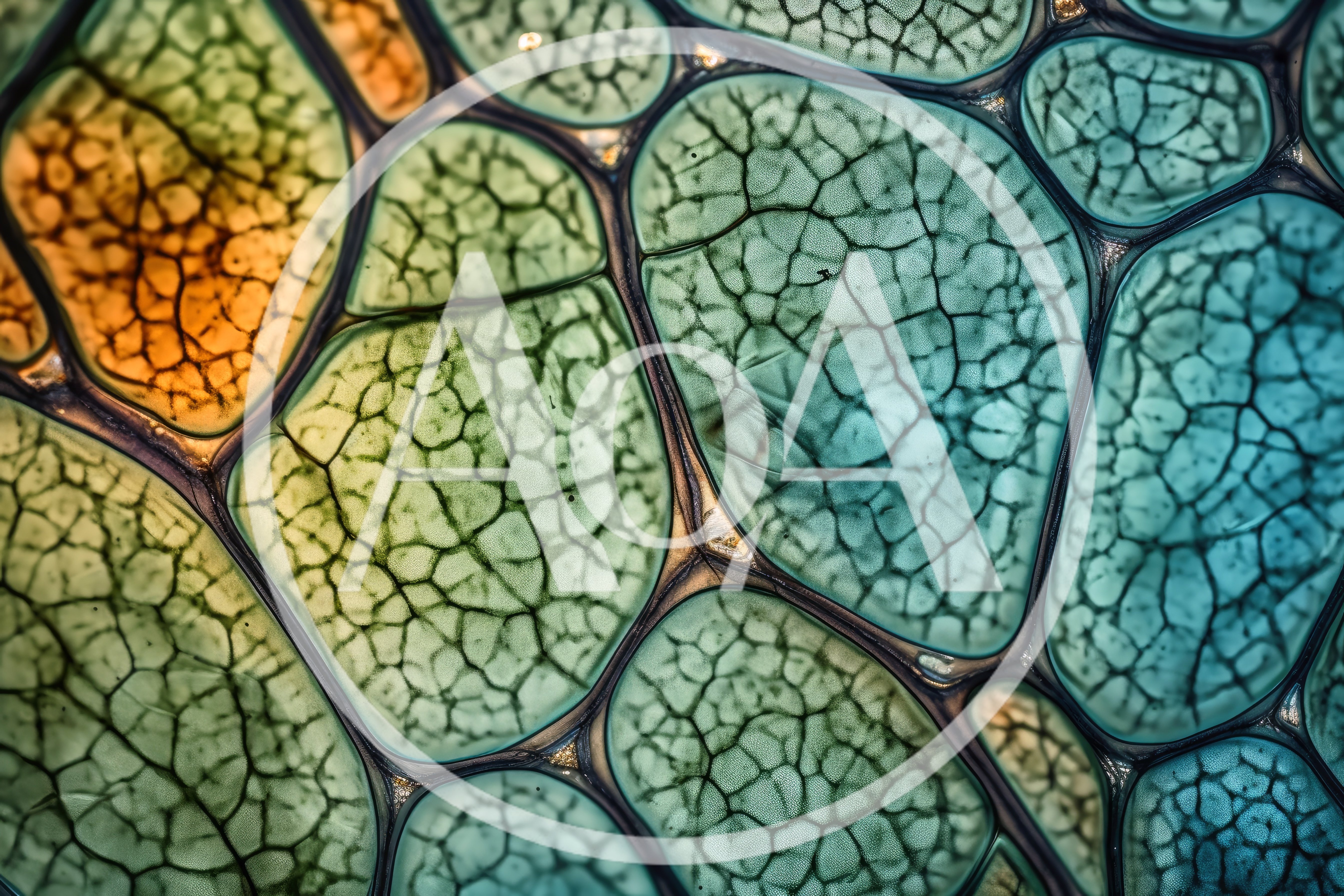 Macro View Of Colorful Cracked Resin Texture