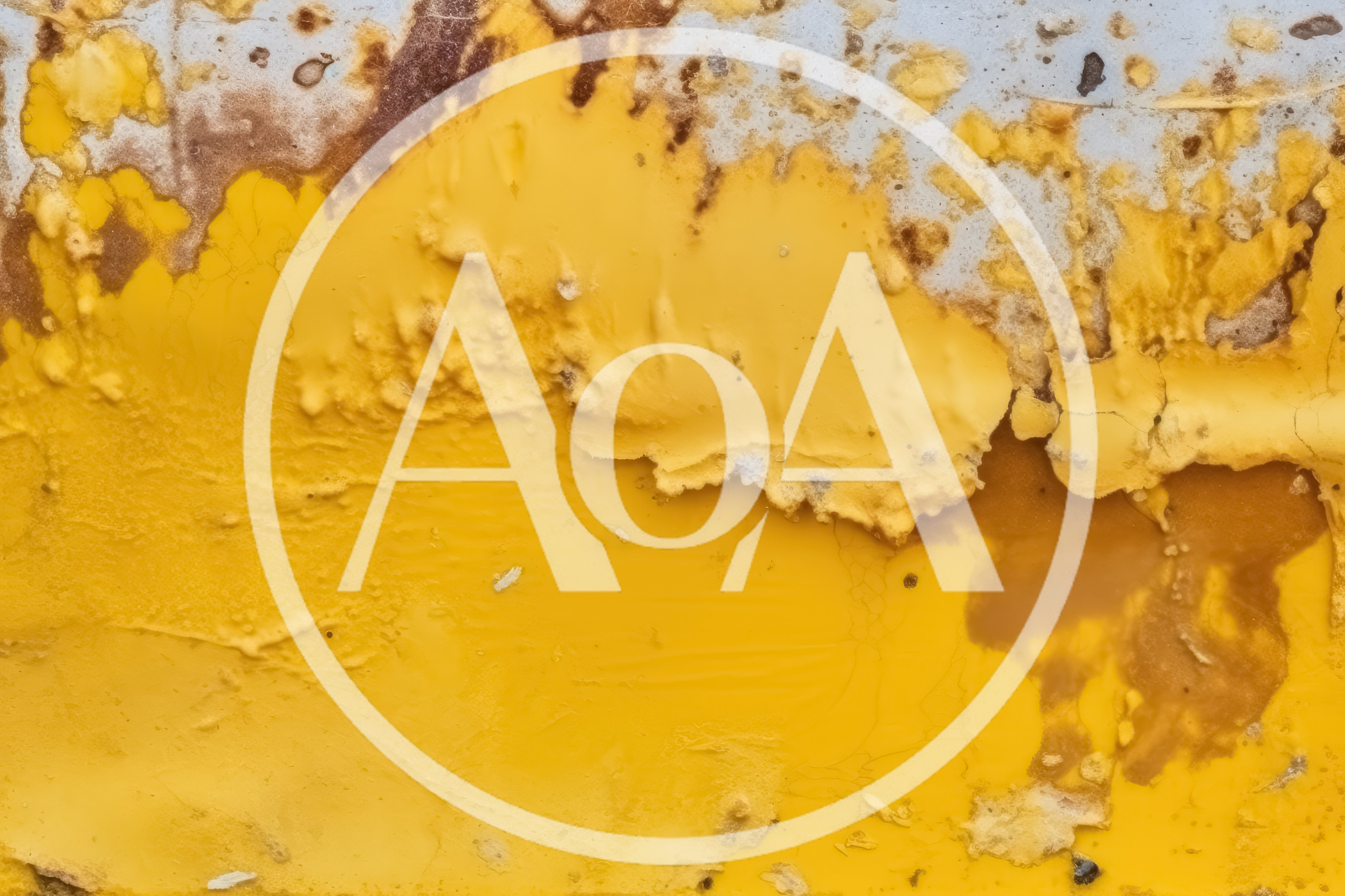 Macro Texture Of Peeling Yellow Paint On Metal