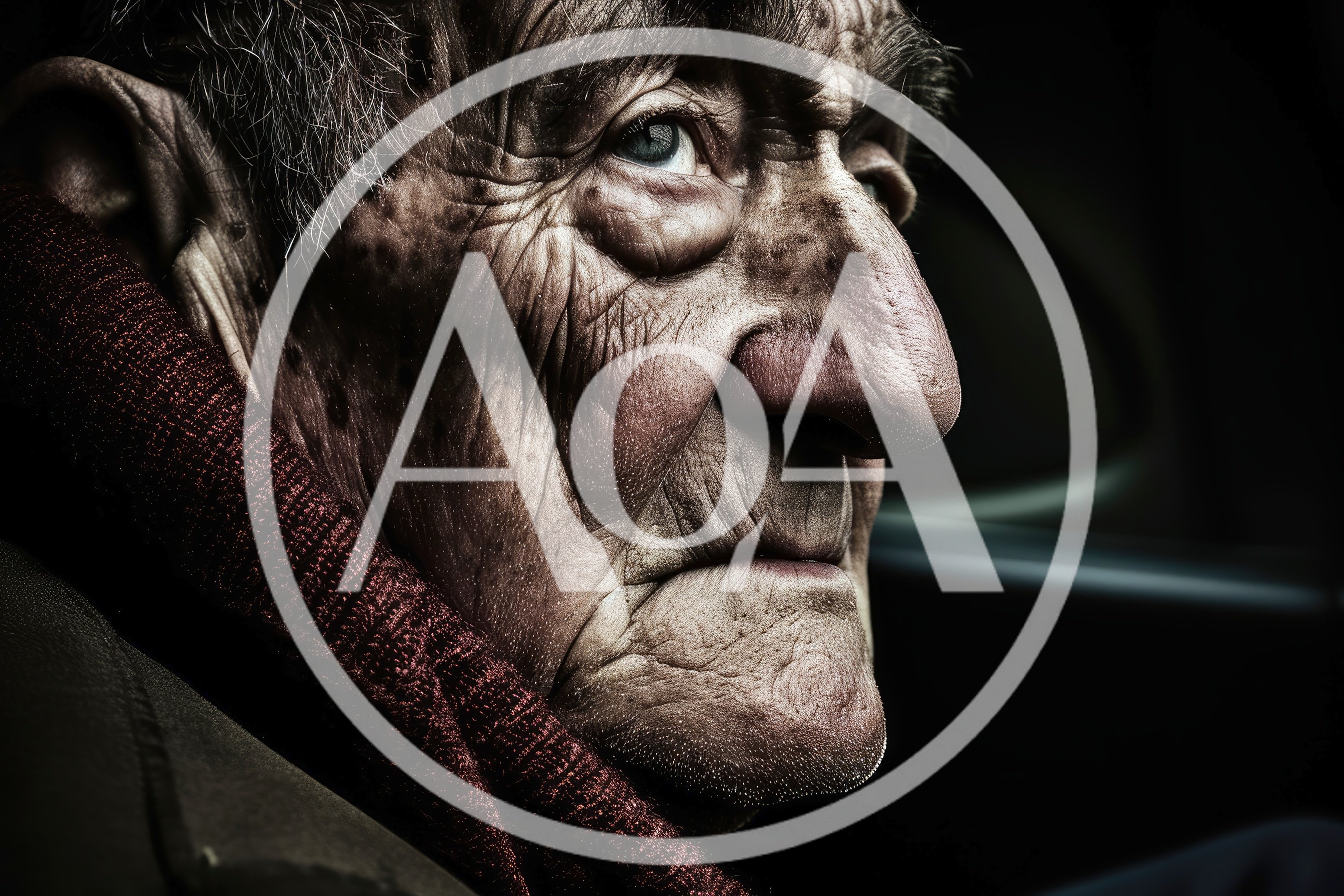 Close Up Portrait Of An Elderly Man