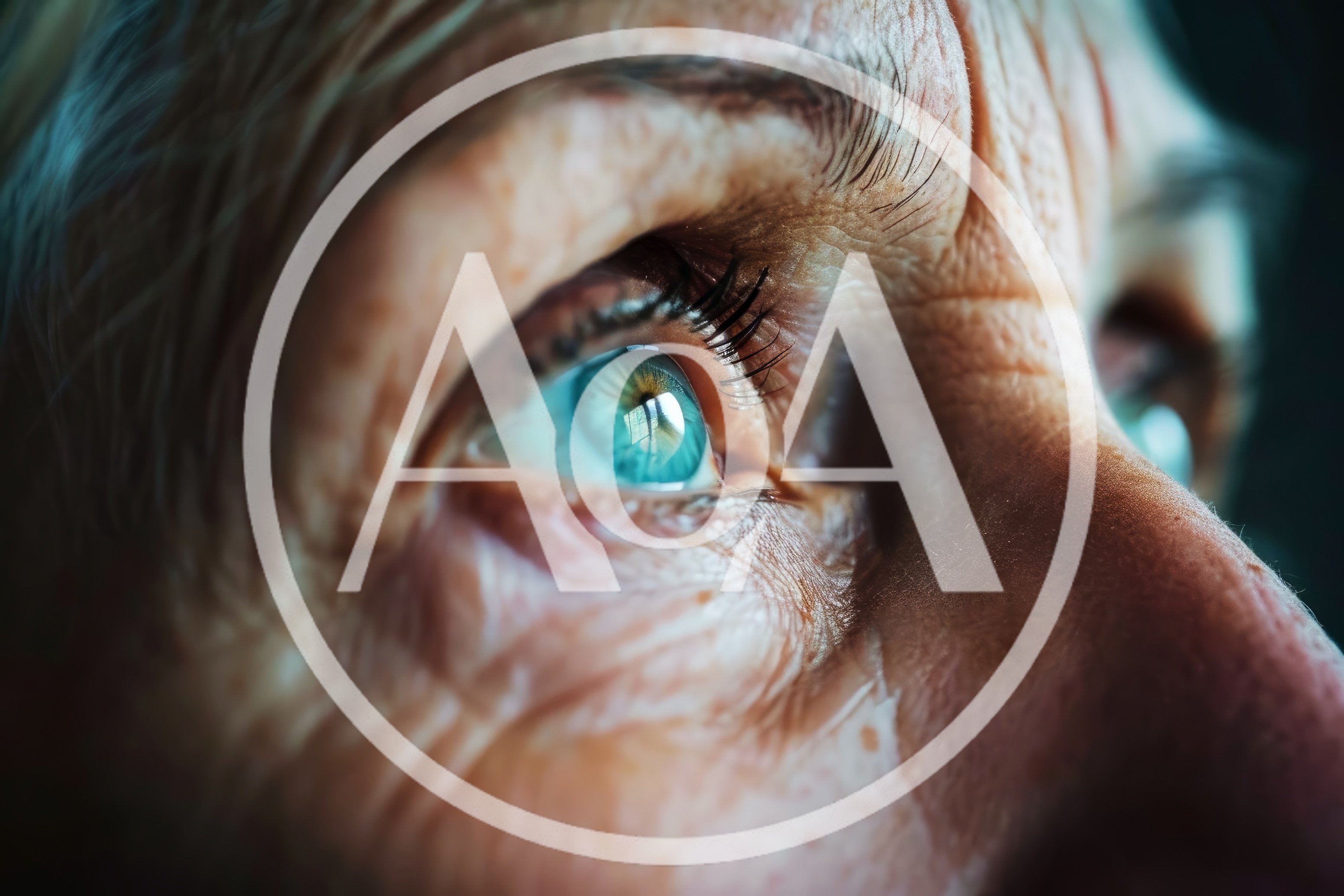 Extreme Close Up Of An Elderly Person Eye