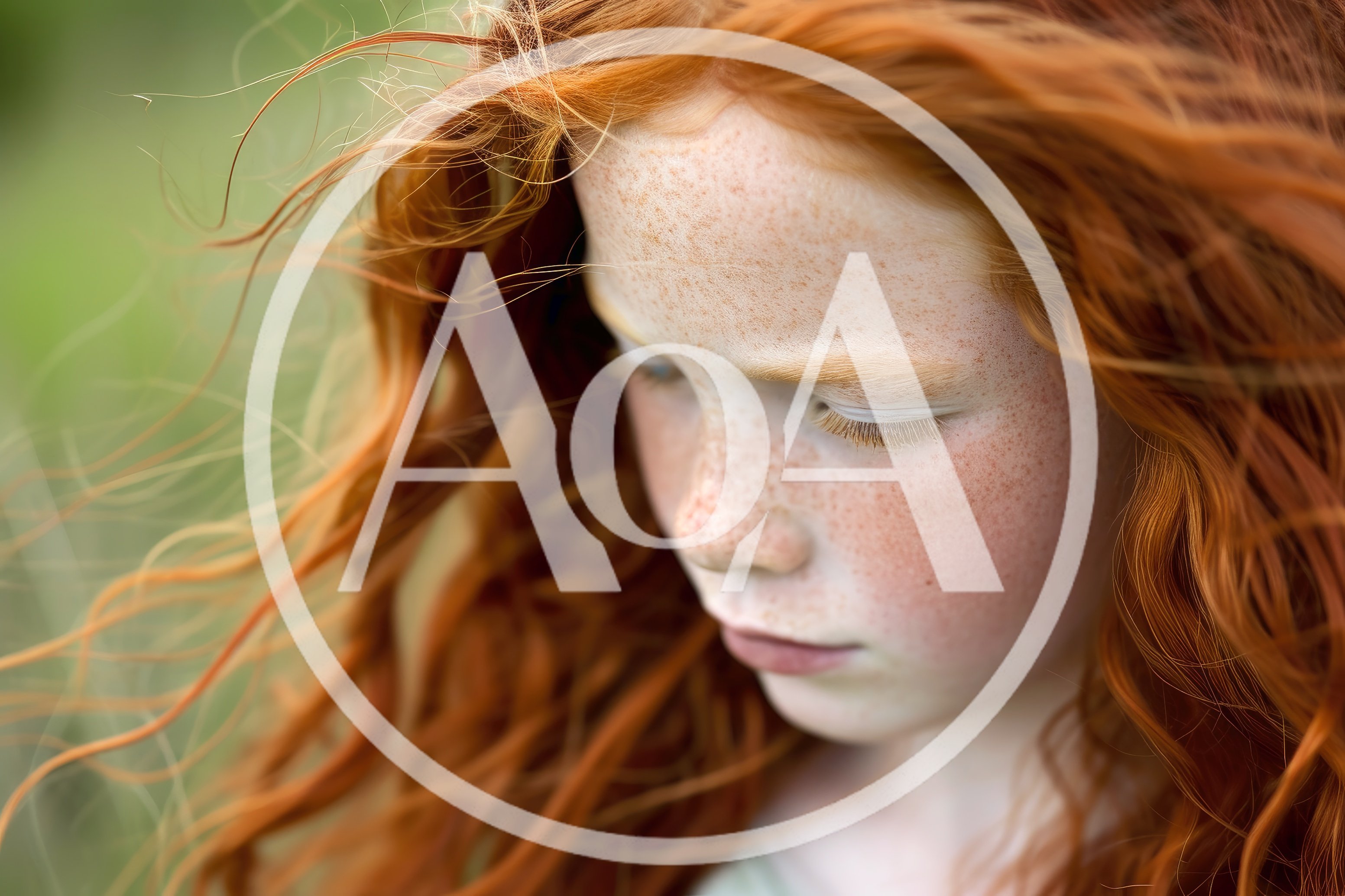 Portrait Of A Young Girl With Red Hair