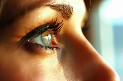 Extreme Close Up Of A Human Eye