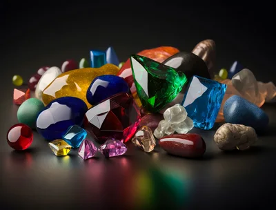 Collection Of Assorted Polished Gemstones And Crystals