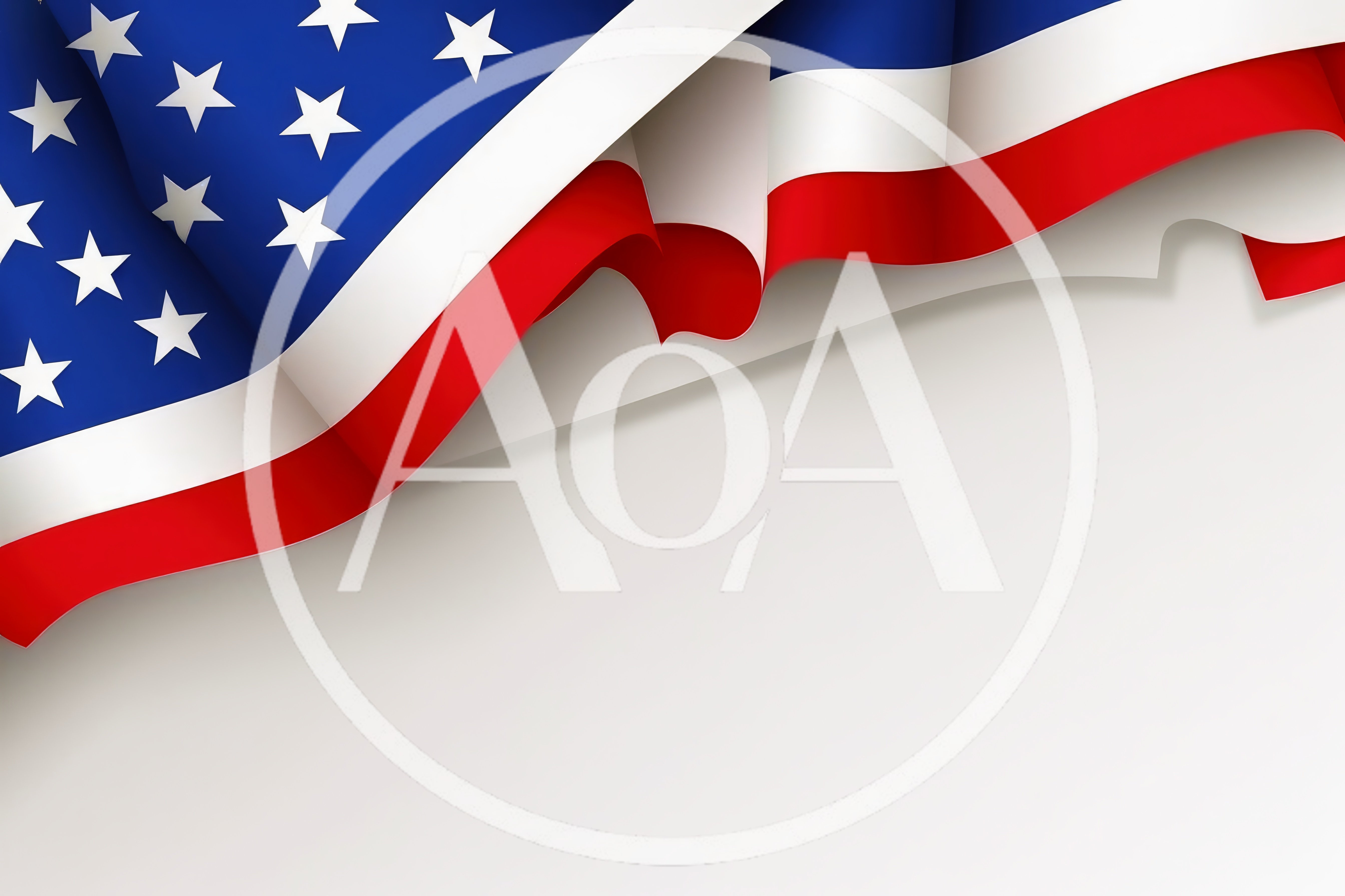Waving American Flag Background With Copy Space