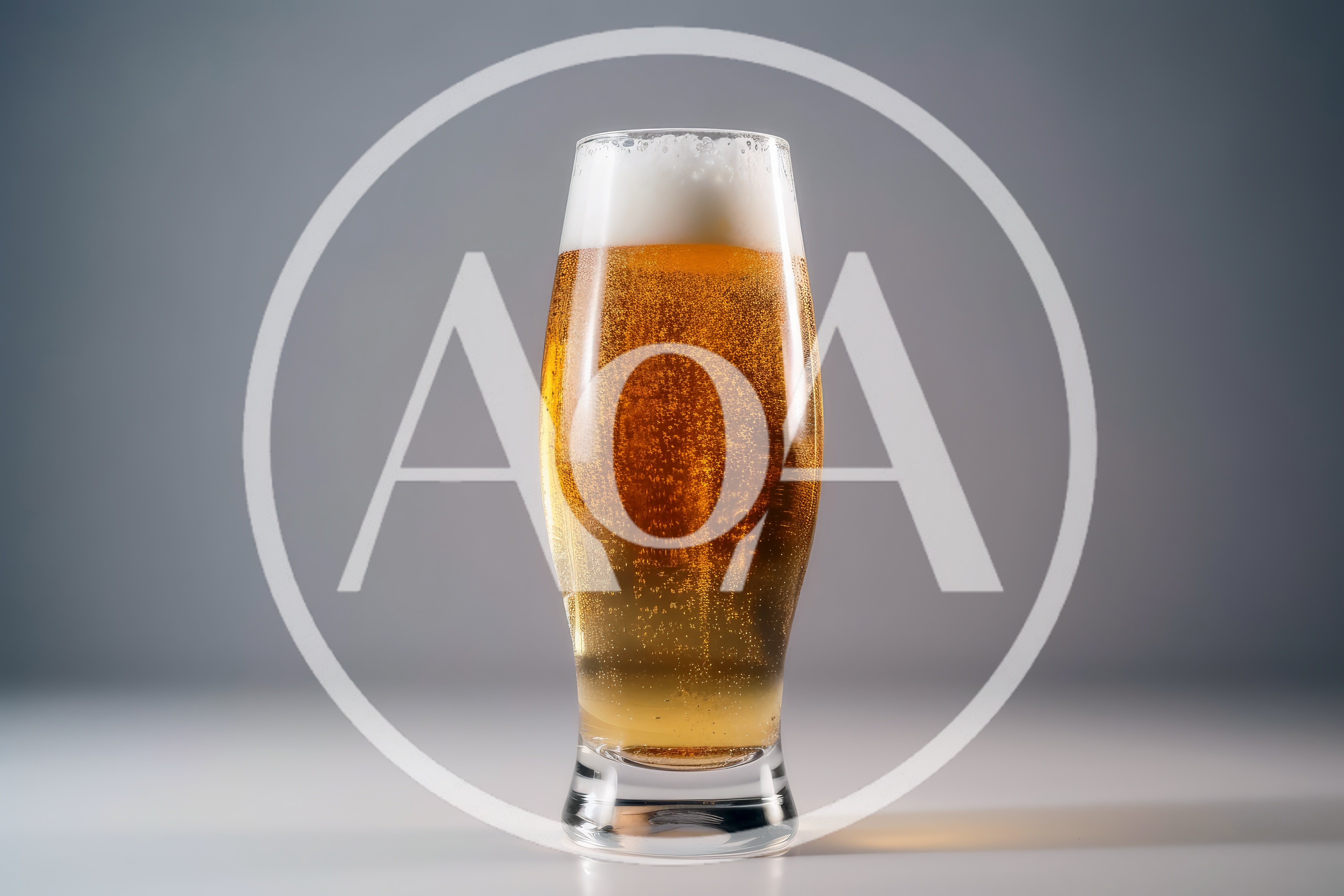 Glass Of Golden Beer With Frothy Head