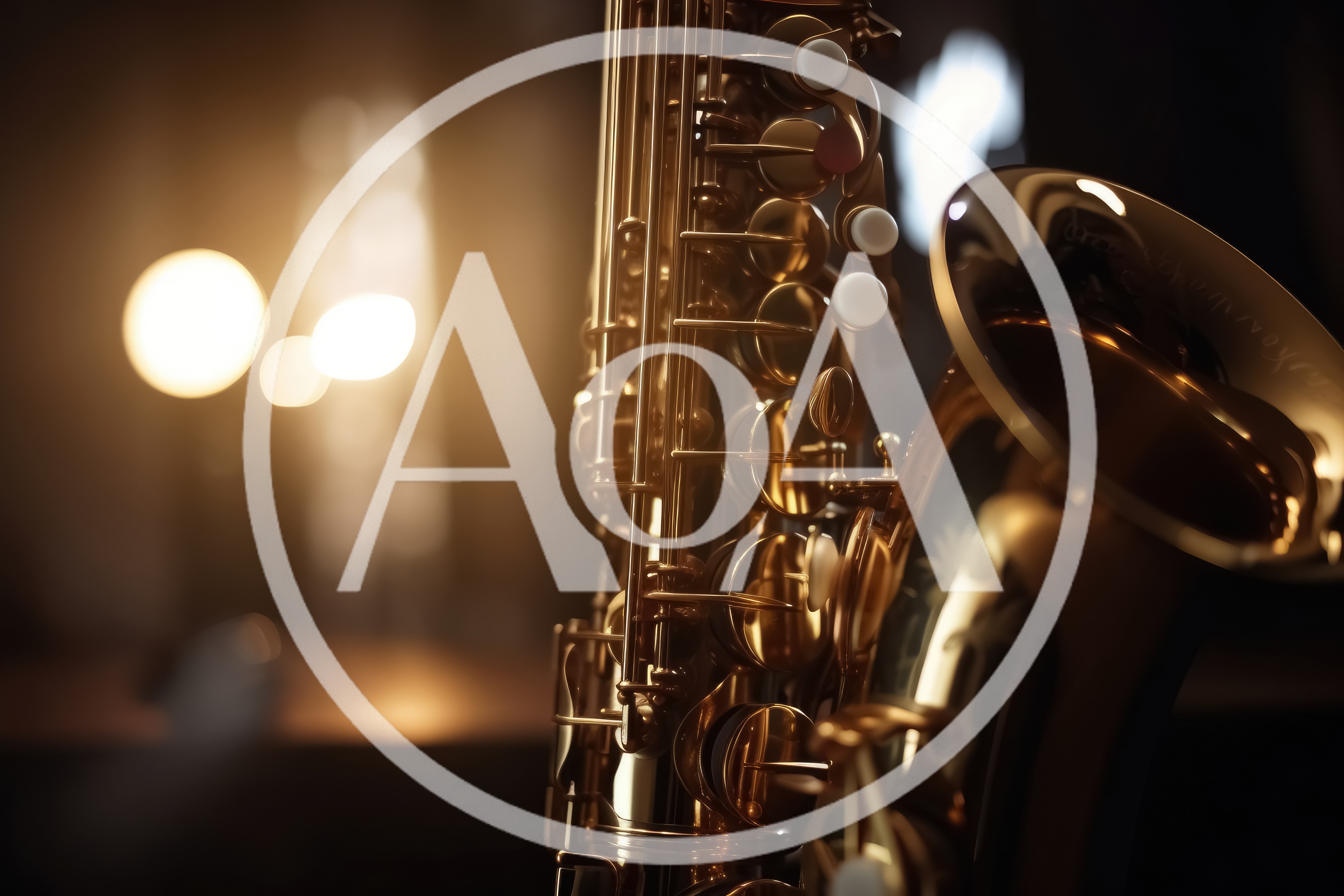 Close Up Of A Golden Saxophone In A Jazz Club