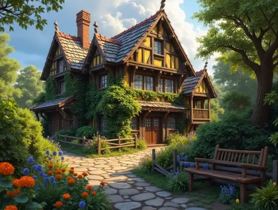 Enchanting Tudor Style Cottage In A Lush Garden