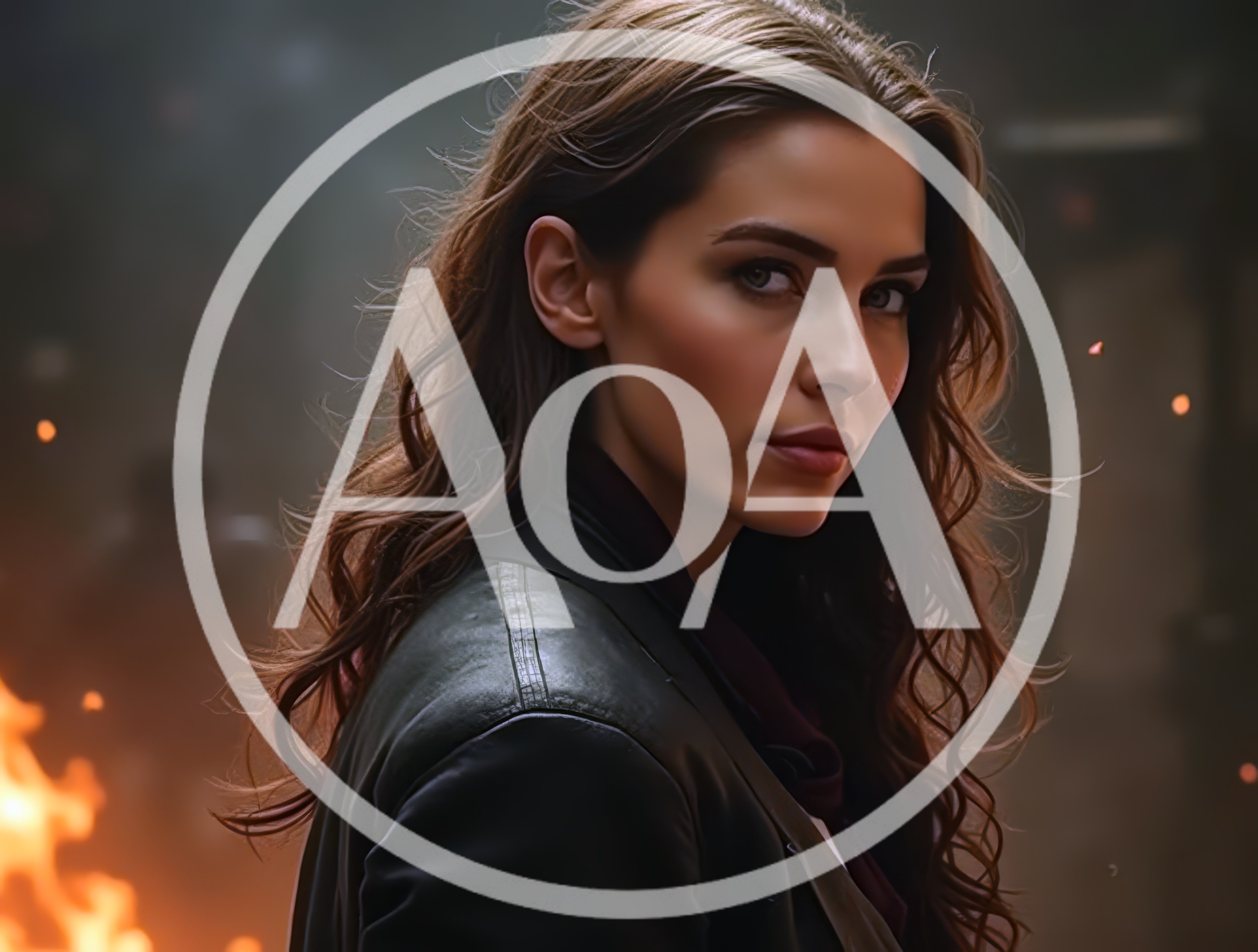 Portrait Of A Woman In A Leather Jacket