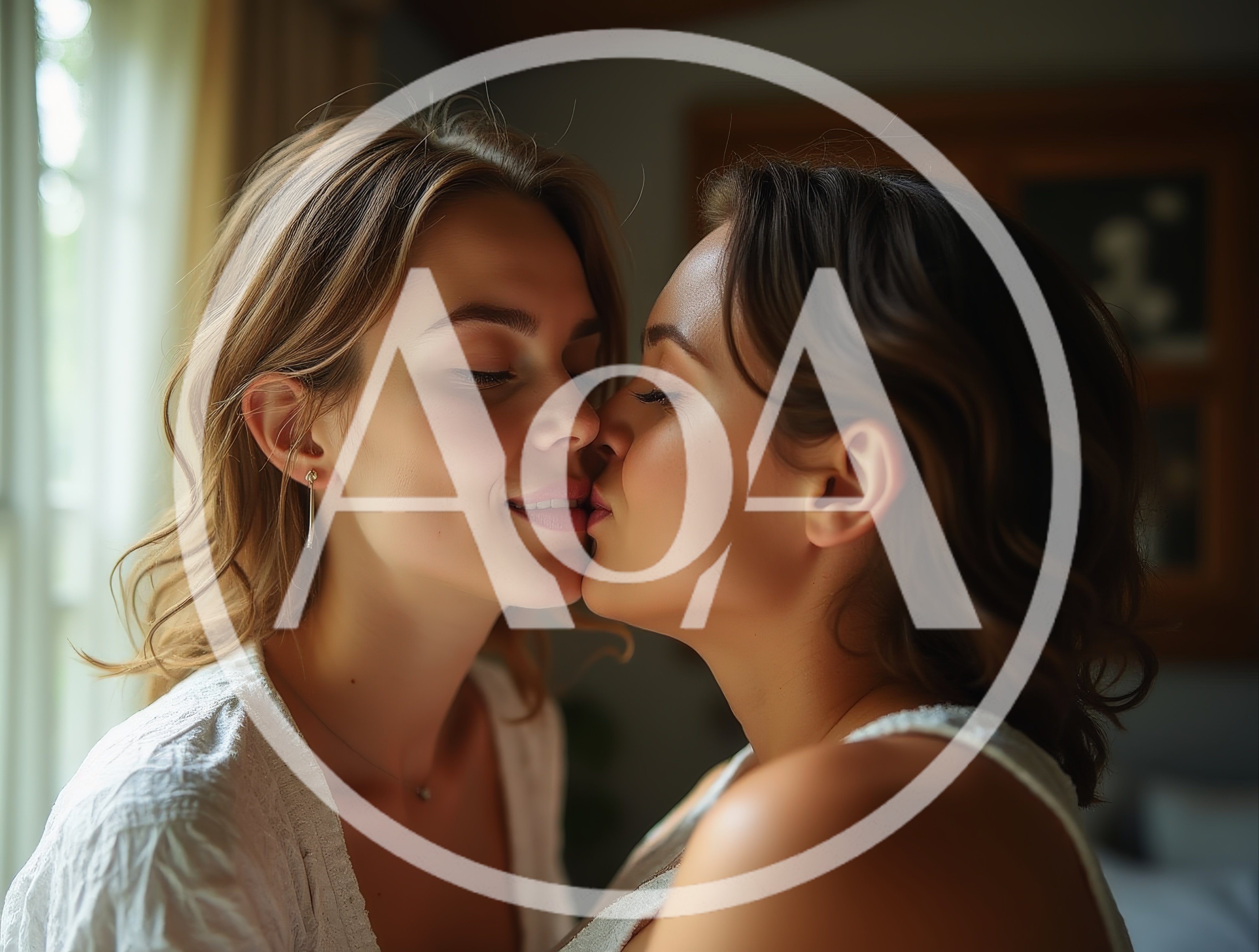 Two Women Sharing An Intimate Moment