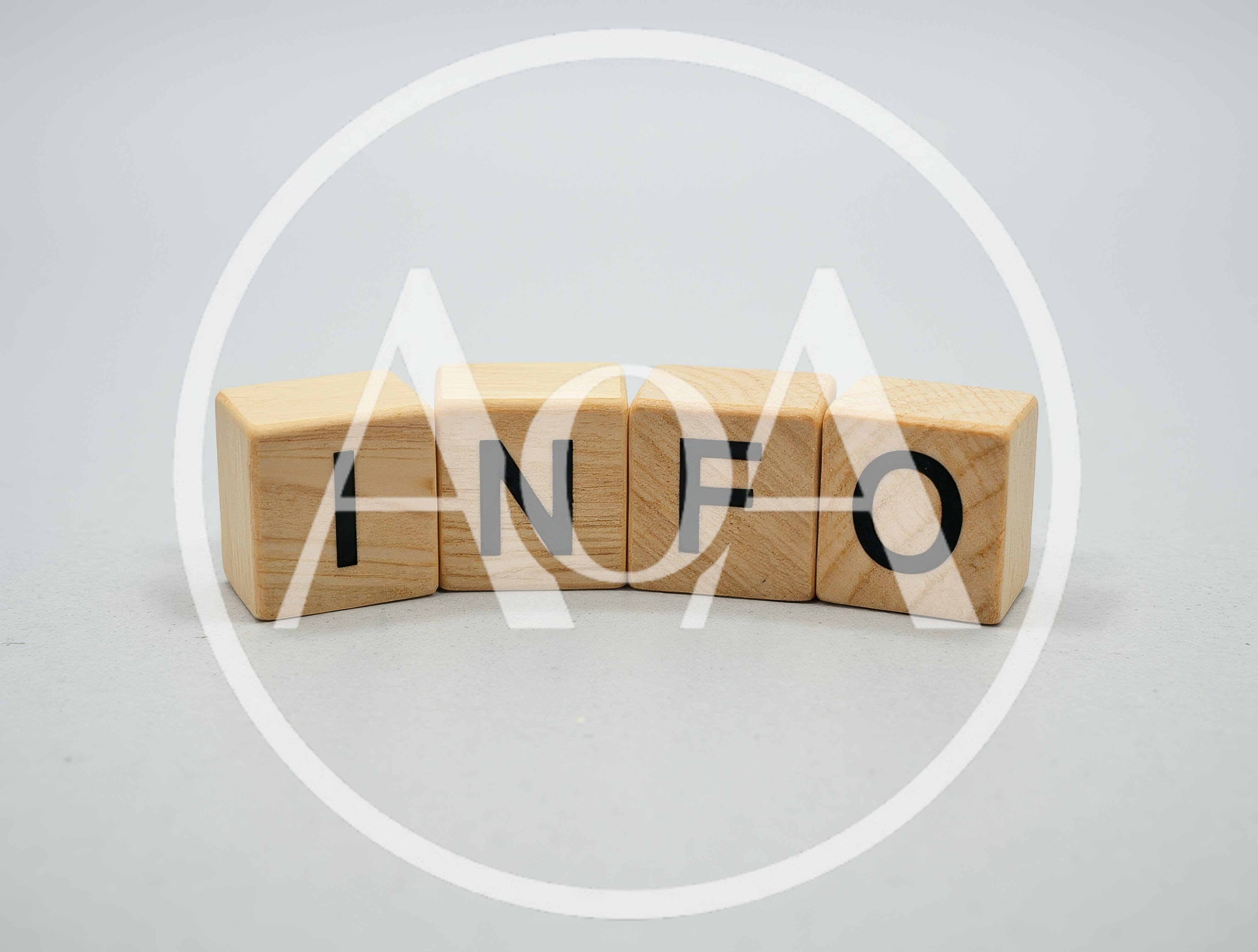 Wooden Blocks Spelling The Word Info