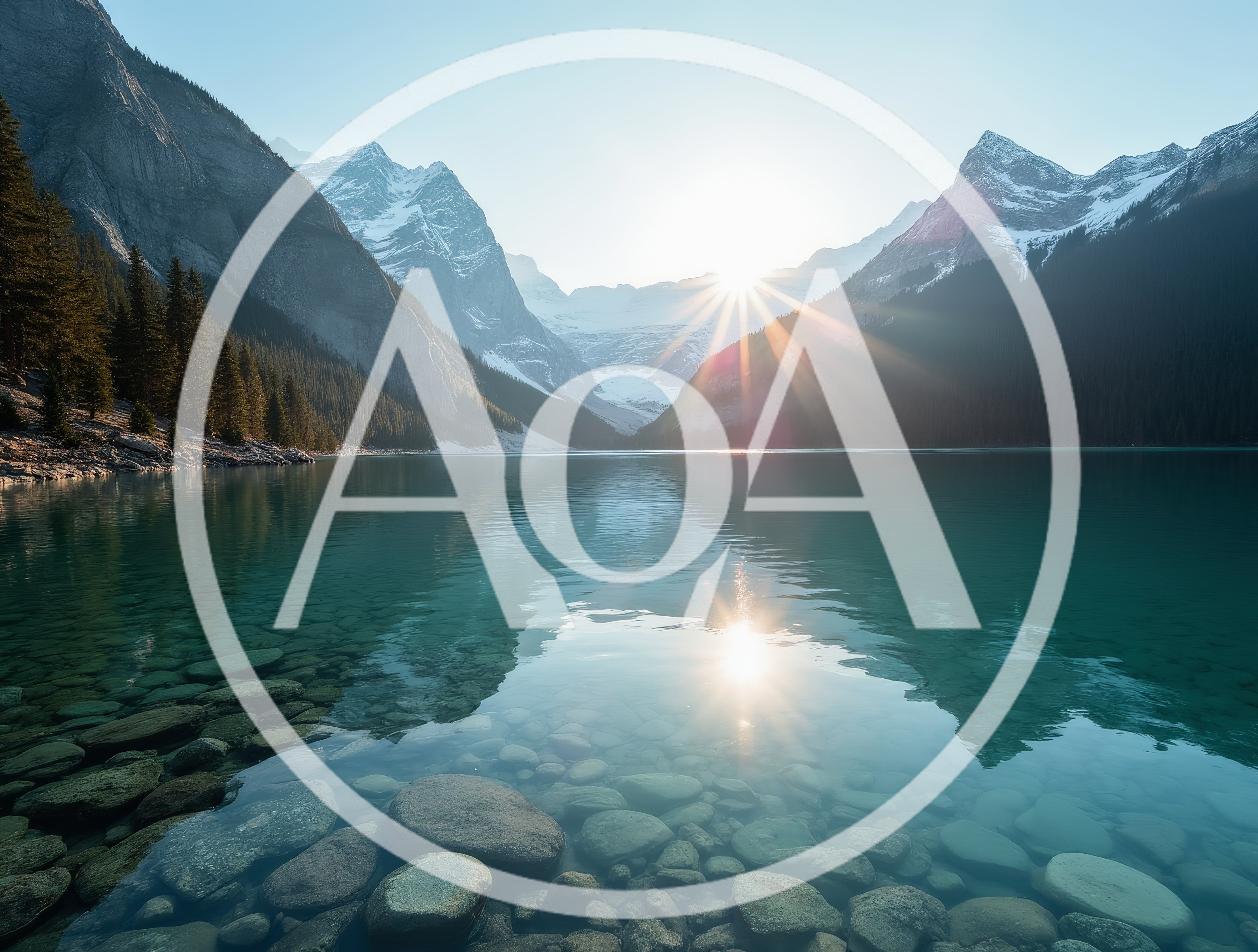 Sunrise Over Lake Louise In Banff National Park
