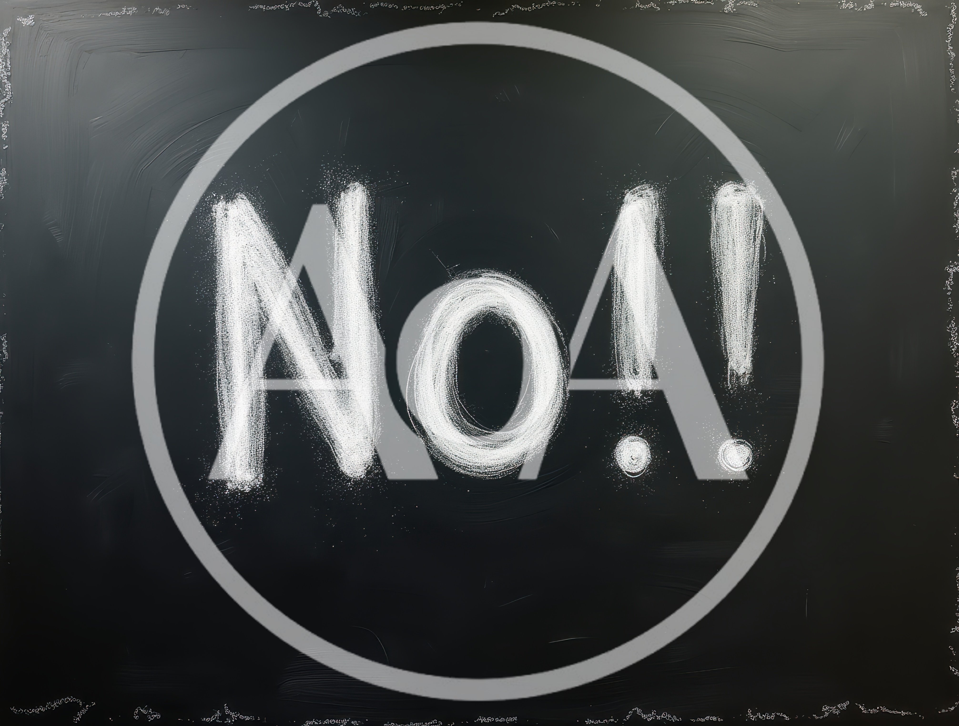 White Chalk Text No Written On Black Blackboard