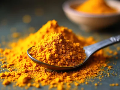 Spoonful Of Vibrant Ground Turmeric Powder
