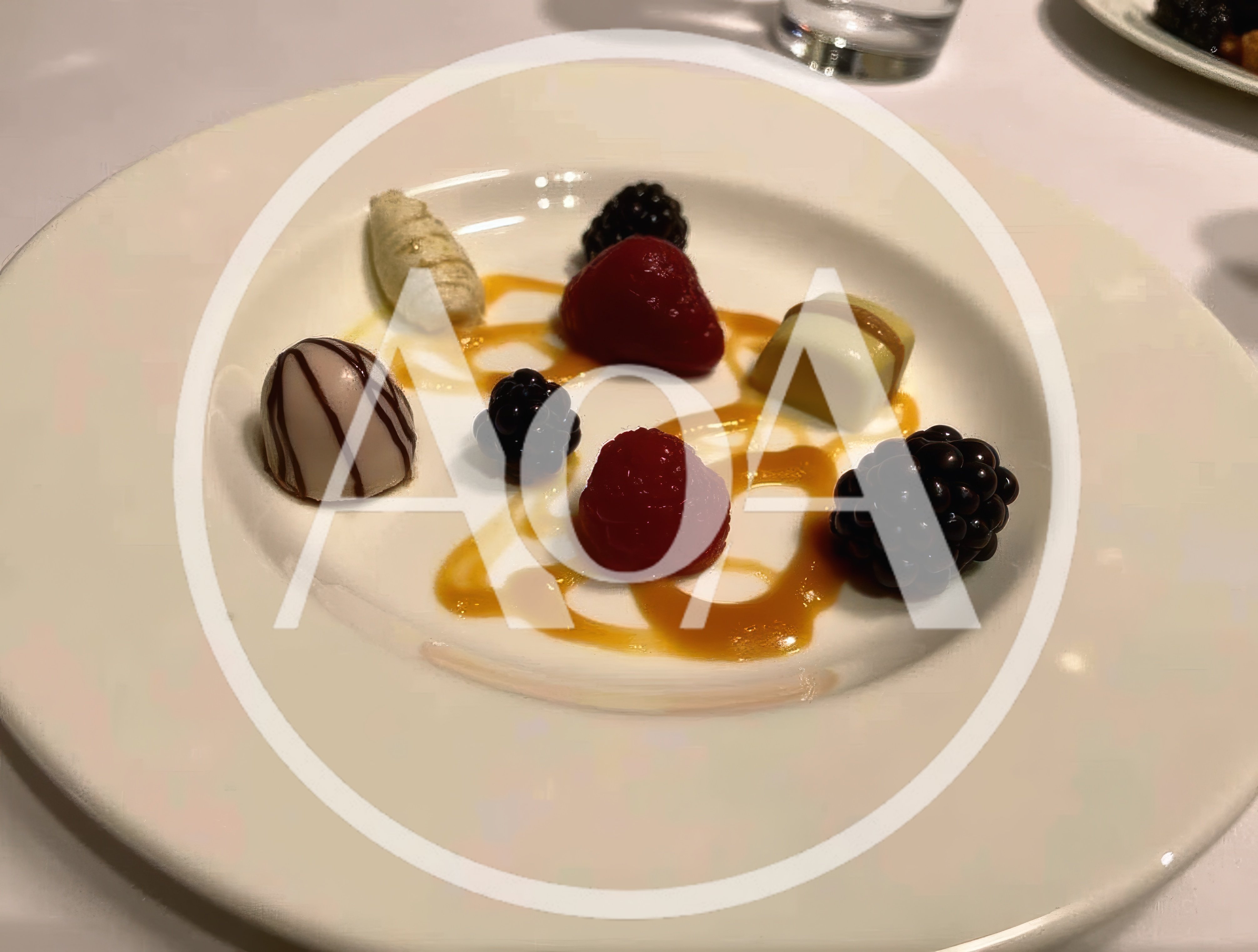 Gourmet Dessert Platter With Chocolates And Fresh Berries