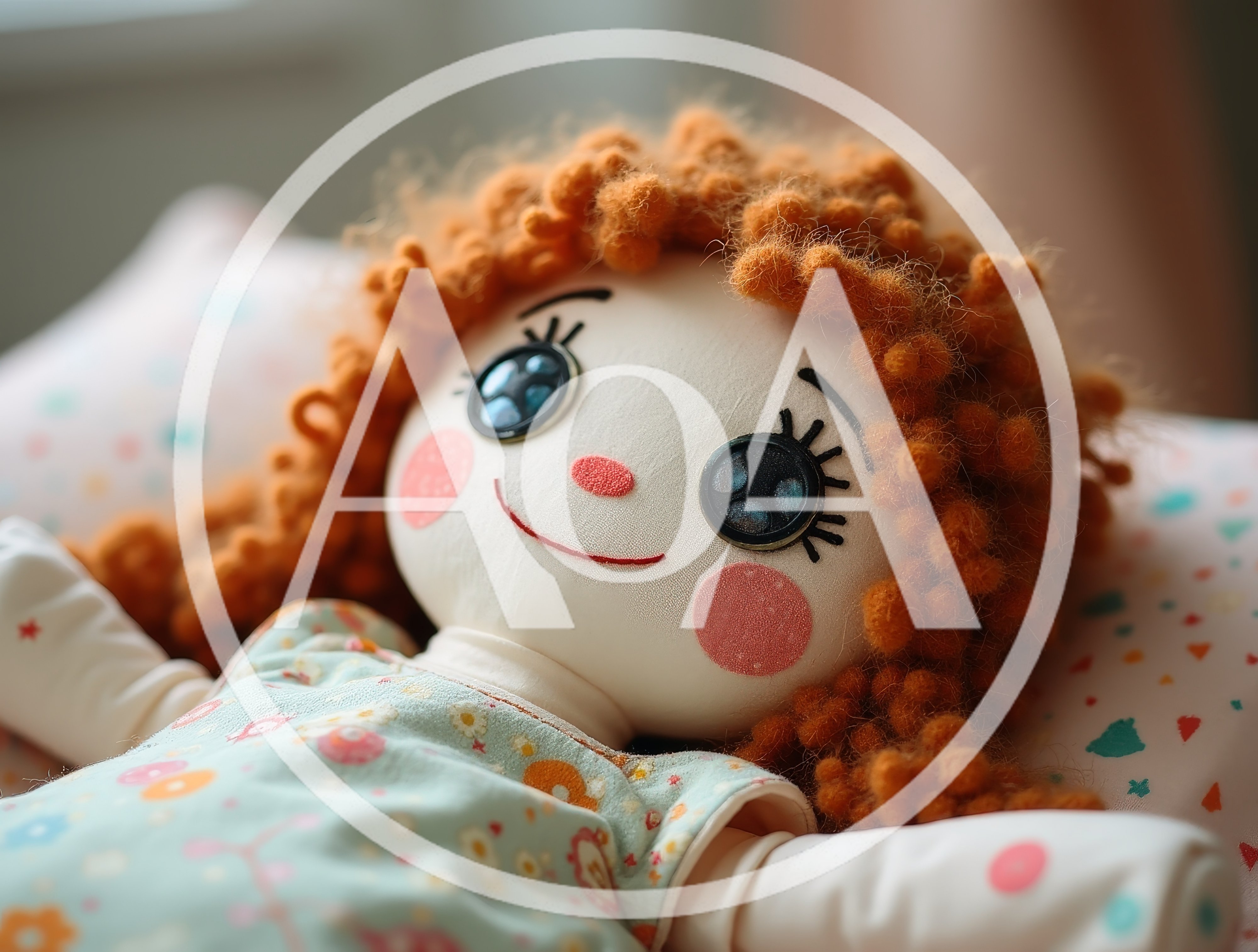 Close Up Of A Cute Rag Doll