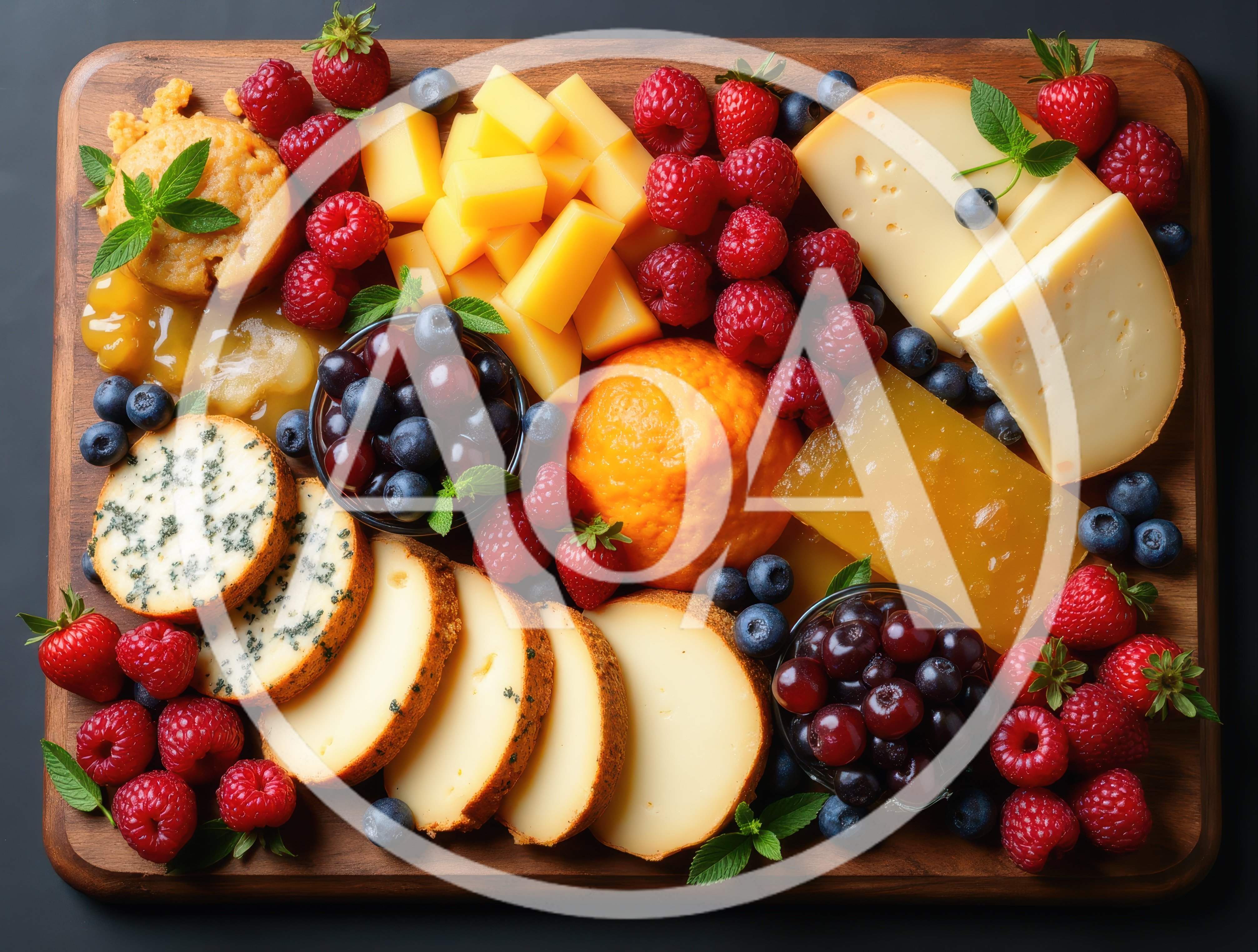 Gourmet Cheese And Fruit Charcuterie Board