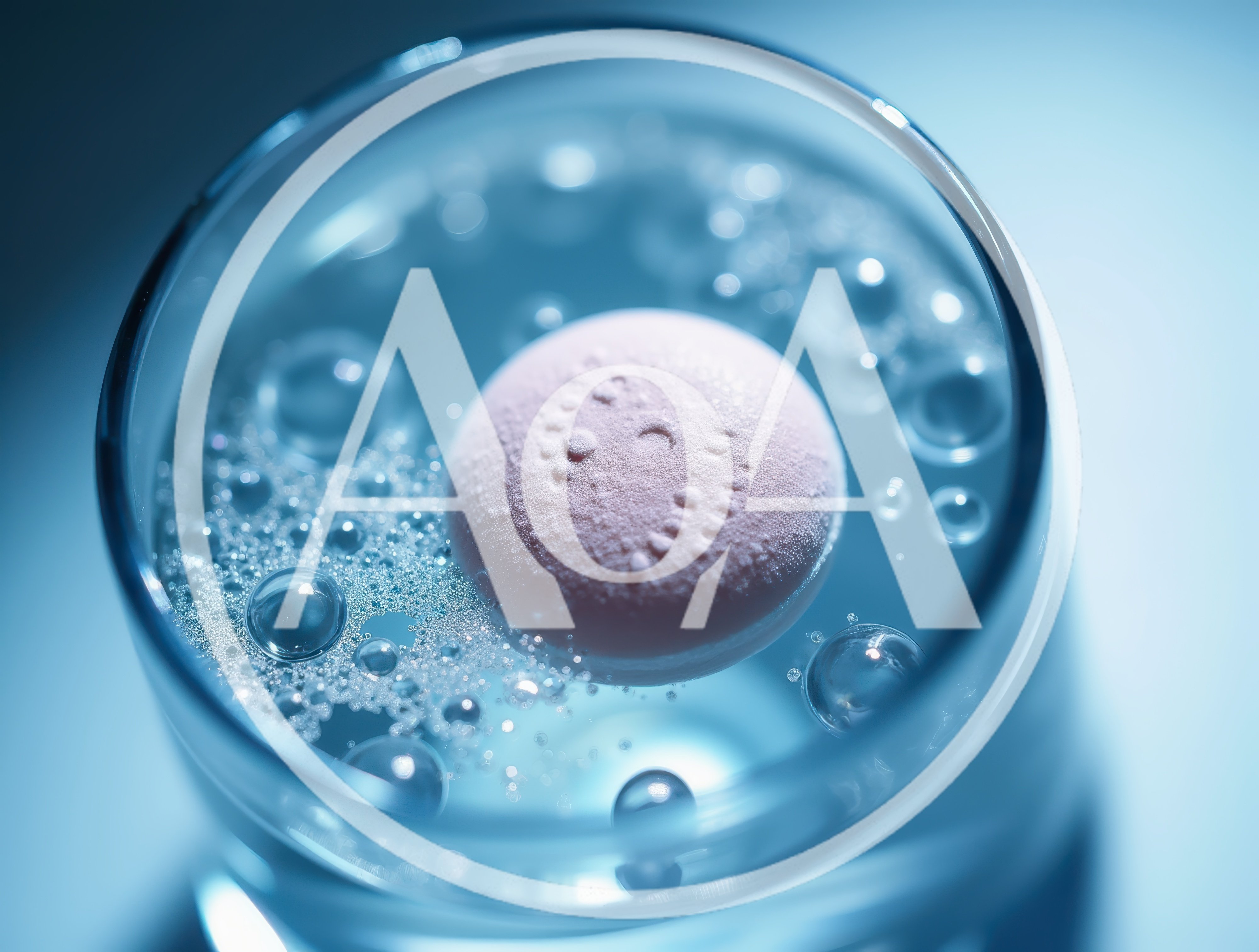Effervescent Tablet Dissolving In A Glass Of Water