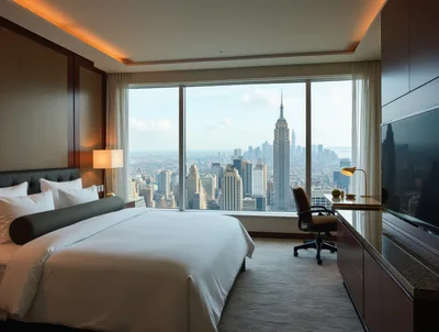 Luxury Hotel Room With Empire State Building View