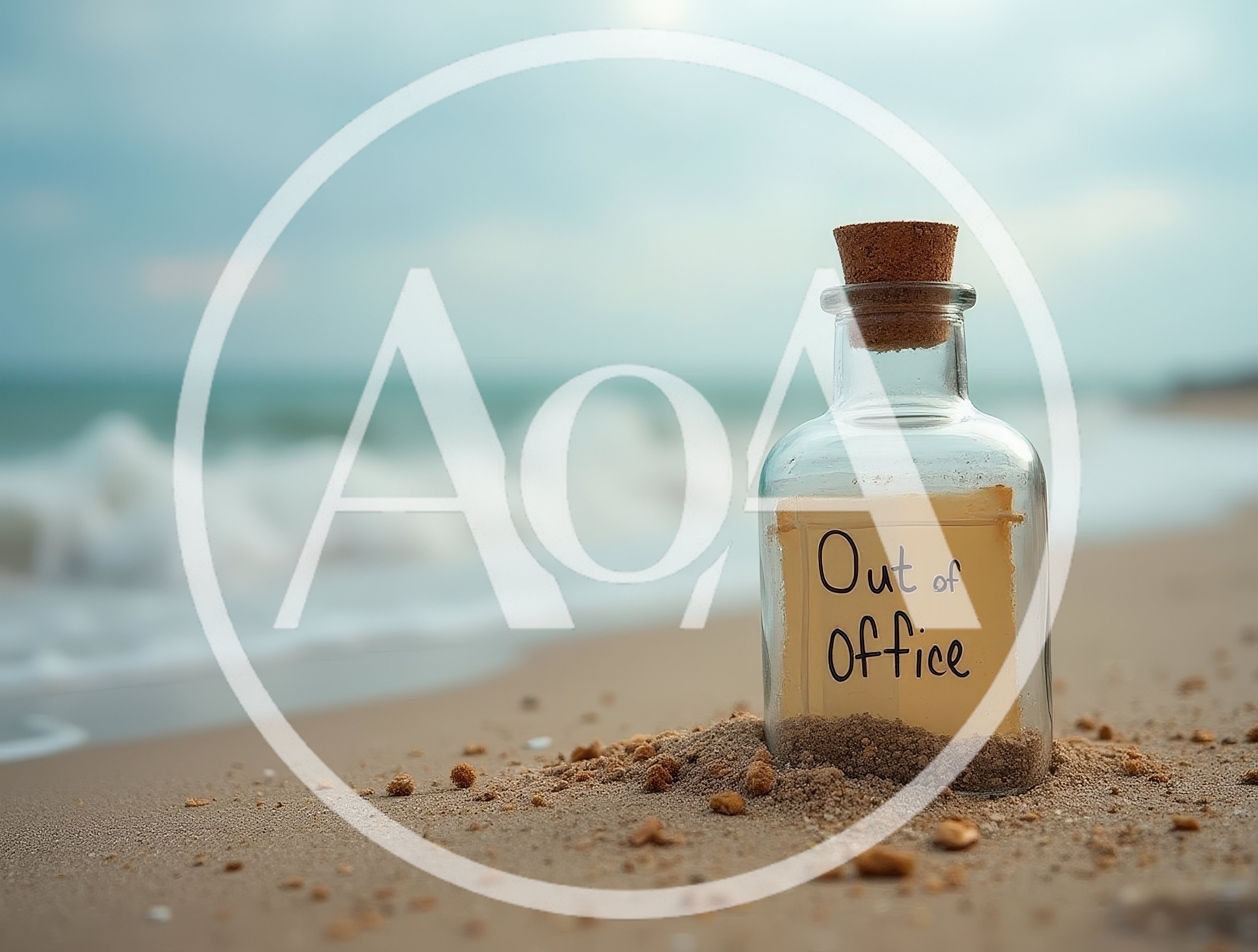 Message In A Bottle With Out Of Office Note