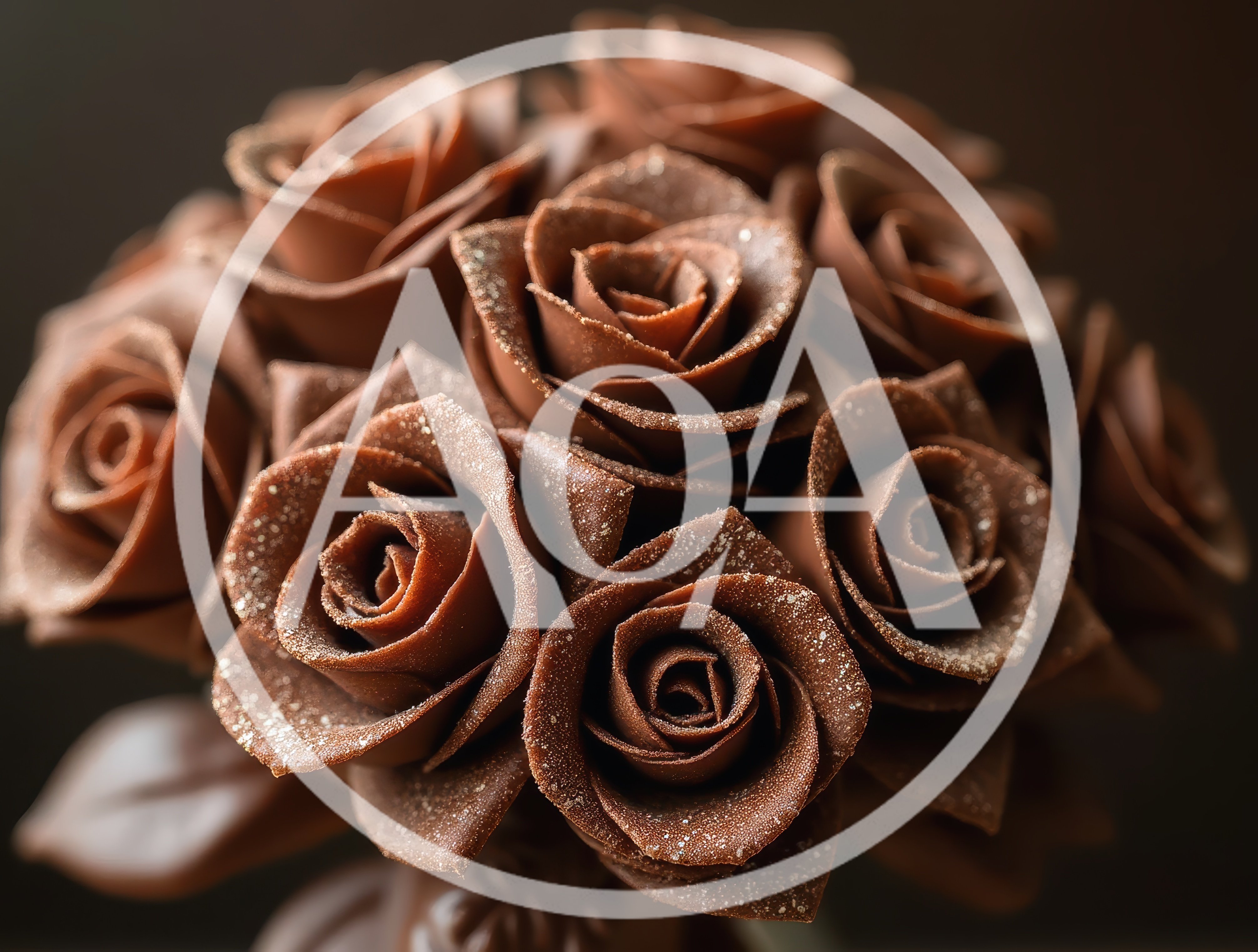 Chocolate Rose Bouquet With Edible Glitter