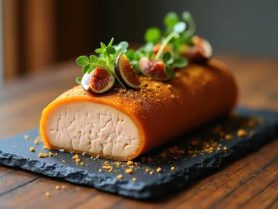 Gourmet Foie Gras Terrine With Fresh Figs