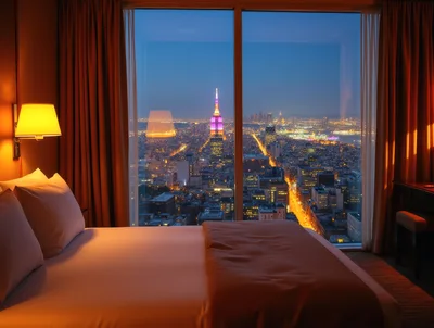 Luxury Hotel Room With Empire State Building View