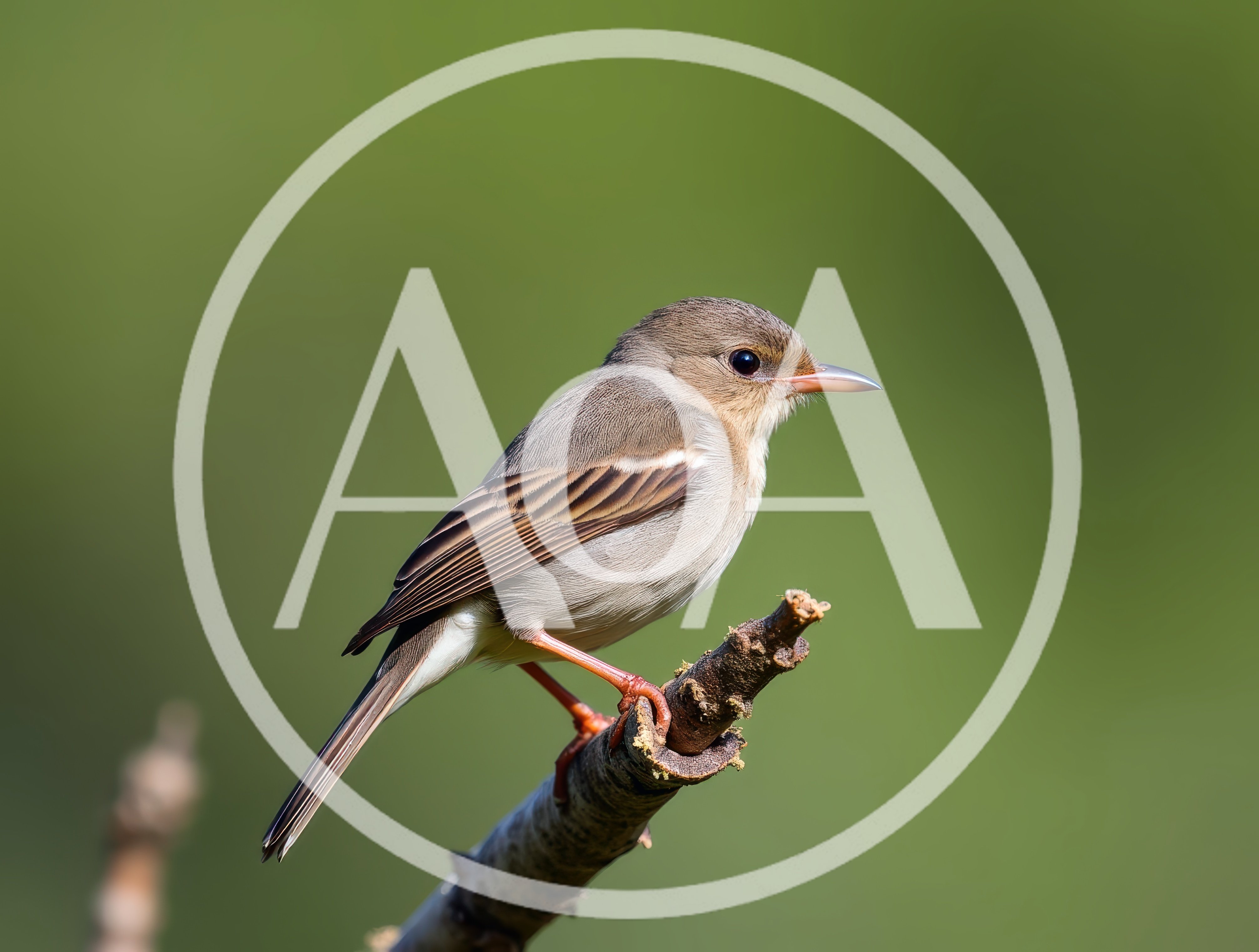 Small Brown Flycatcher Perched on a Branch