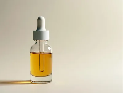 Glass Dropper Bottle With Amber Serum