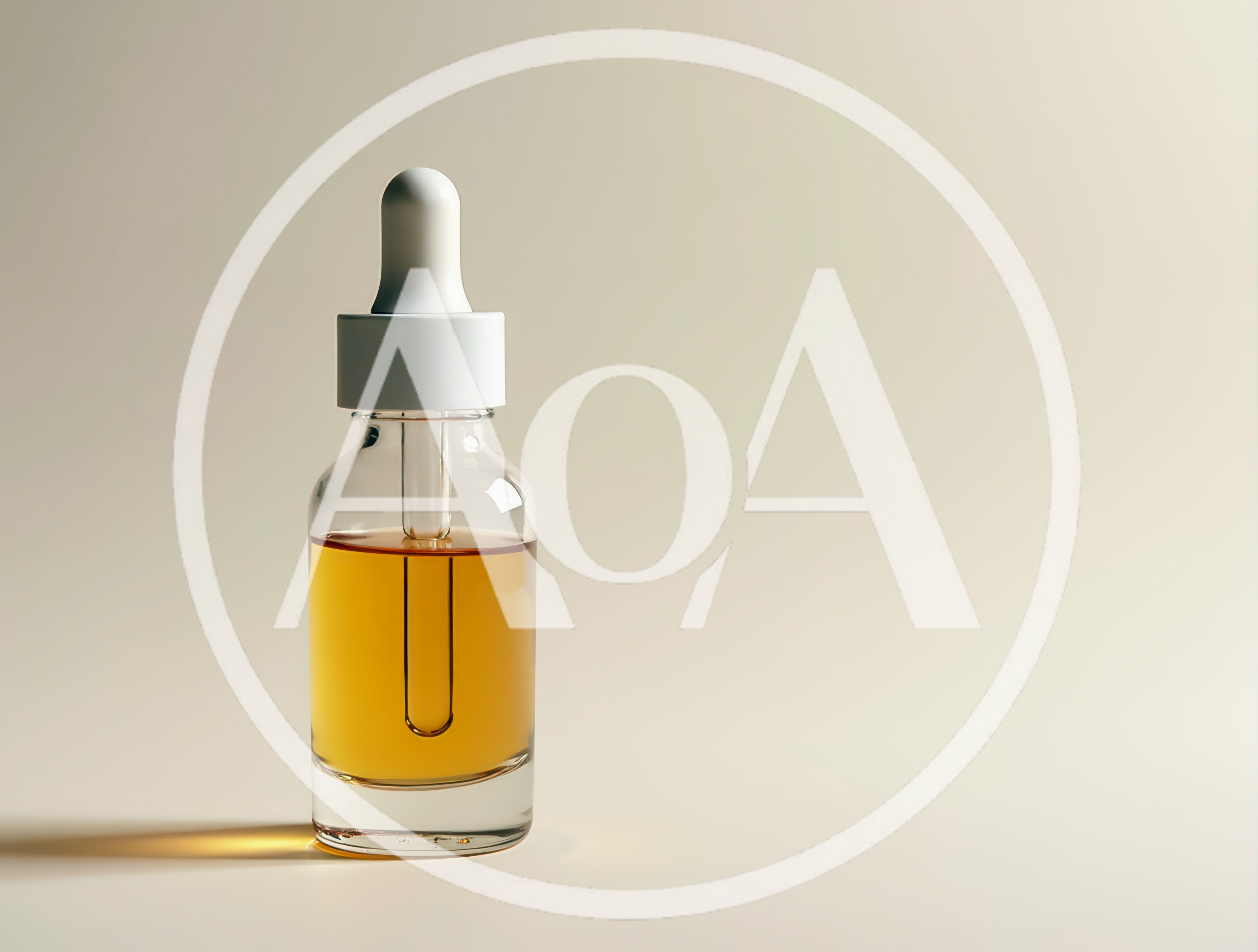 Glass Dropper Bottle With Amber Serum