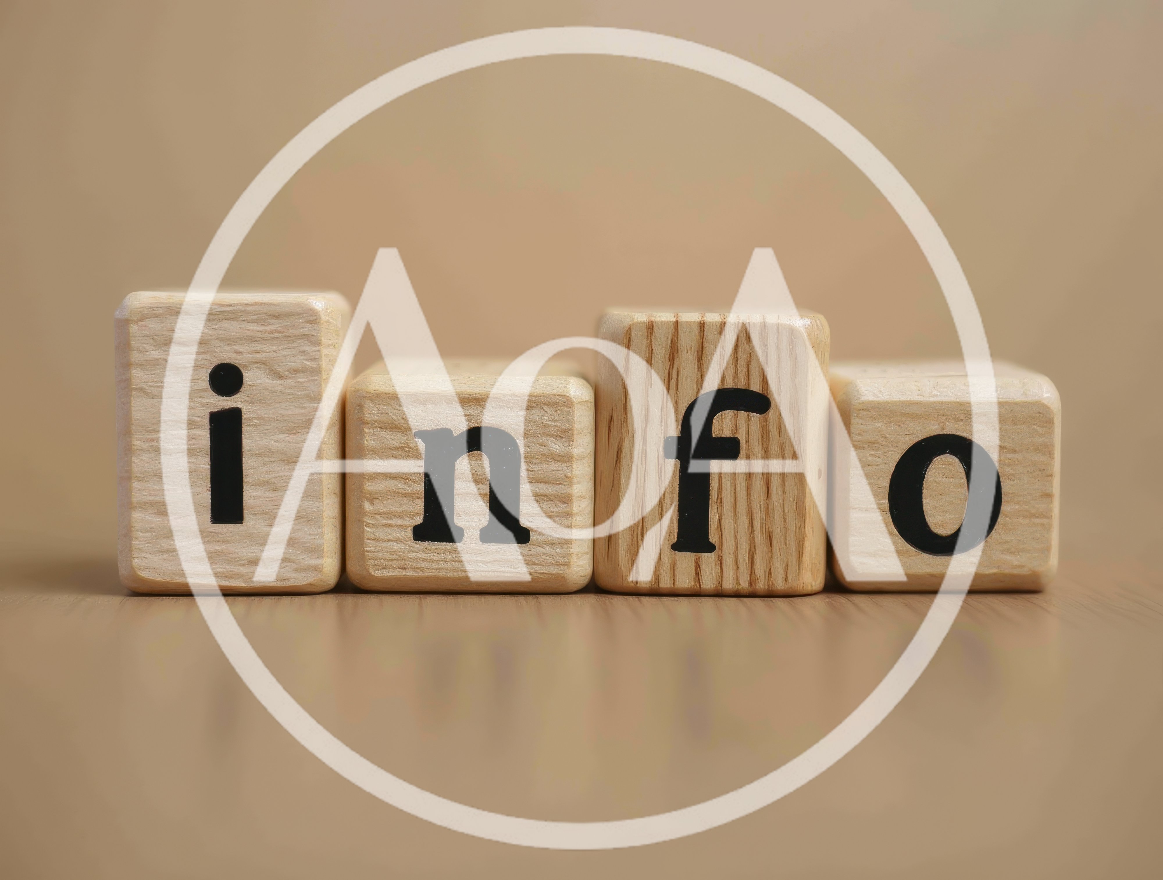 Wooden Blocks Spelling The Word Info