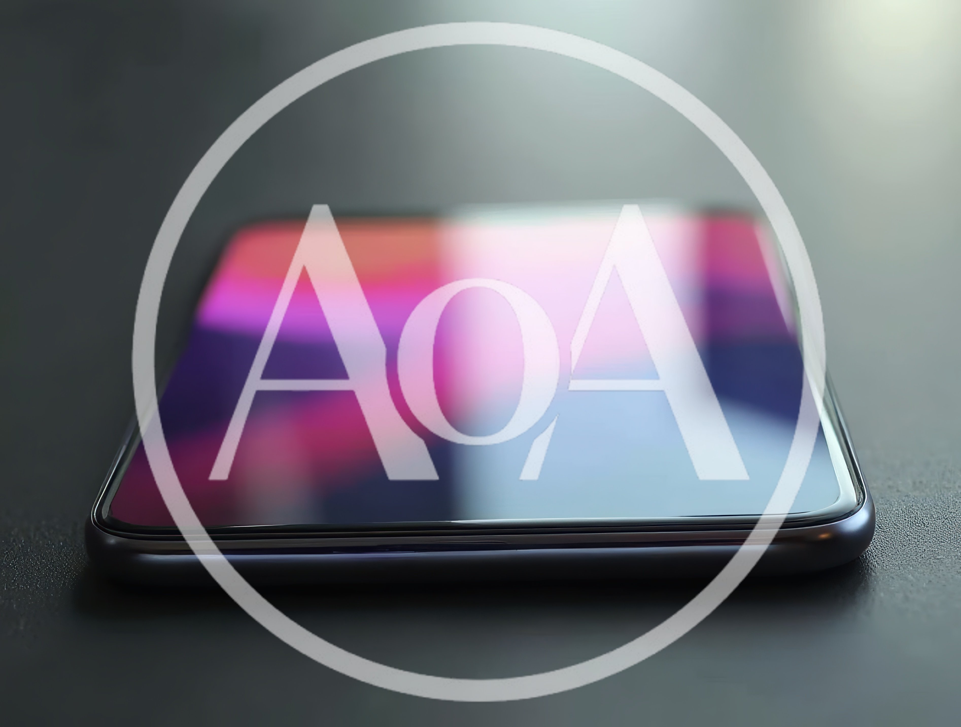 Close Up Of A Modern Smartphone On Dark Surface