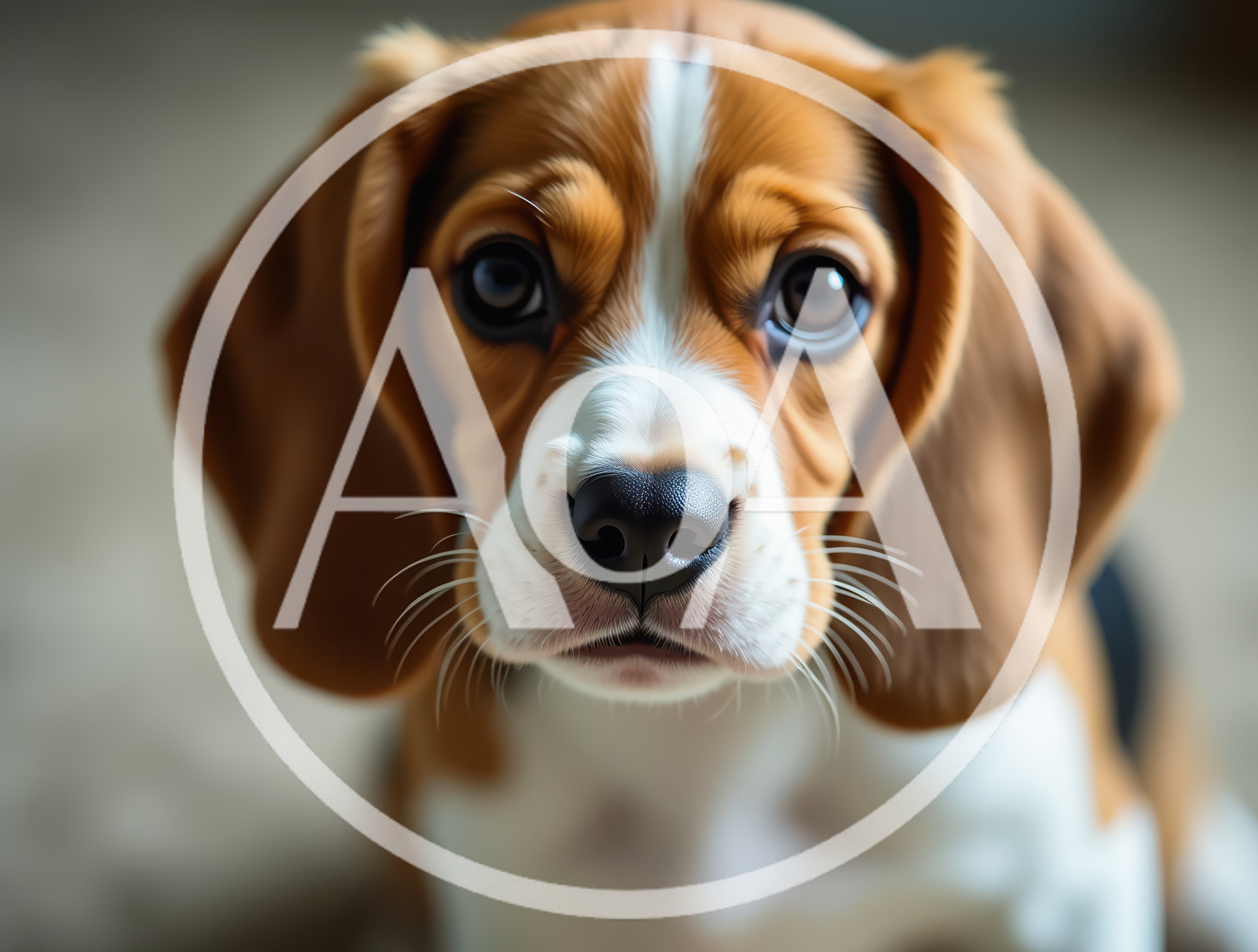 Close Up Portrait Of A Beagle Puppy
