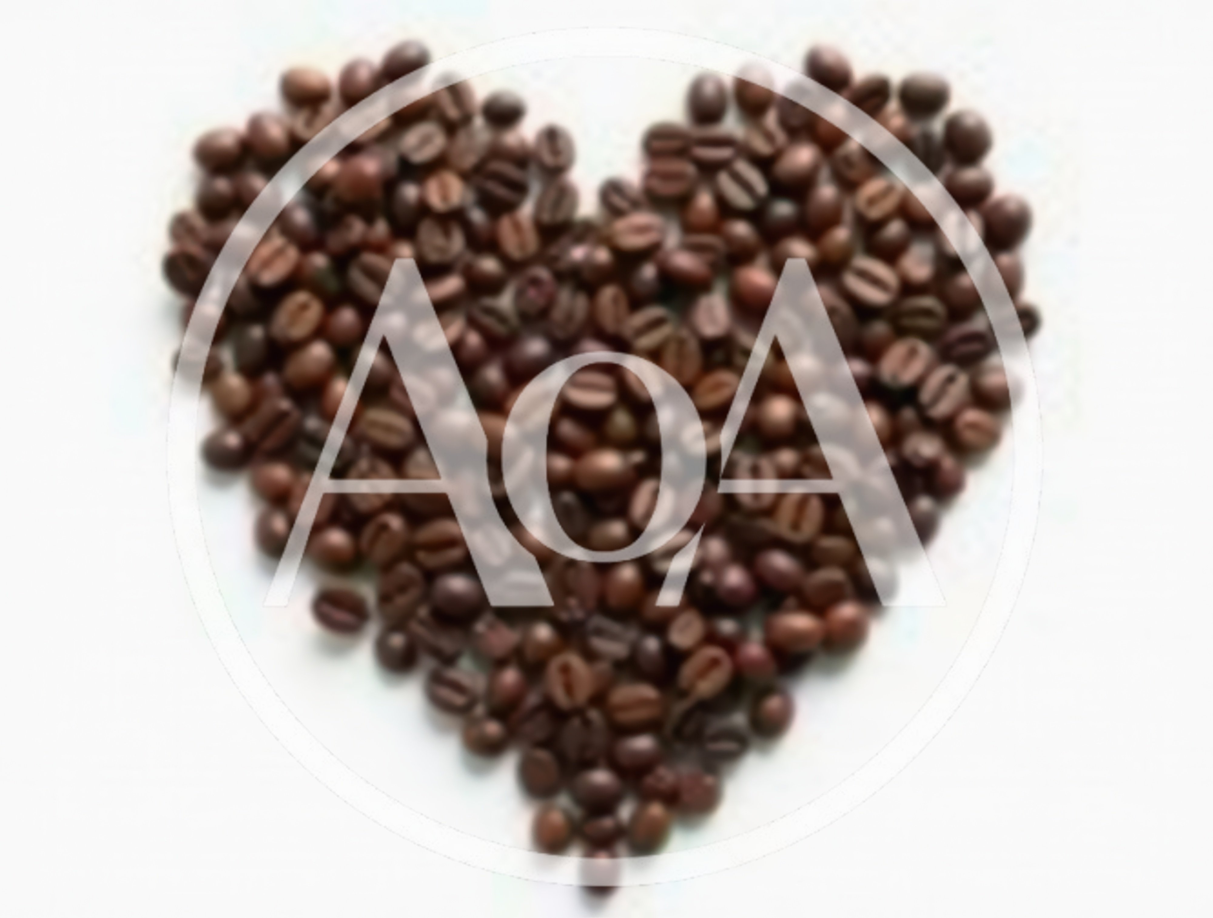 Heart Shape Formed By Roasted Coffee Beans