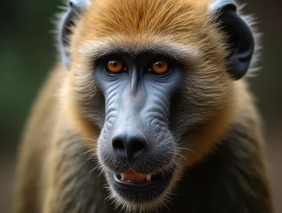Close Up Portrait Of A Mandrill Monkey