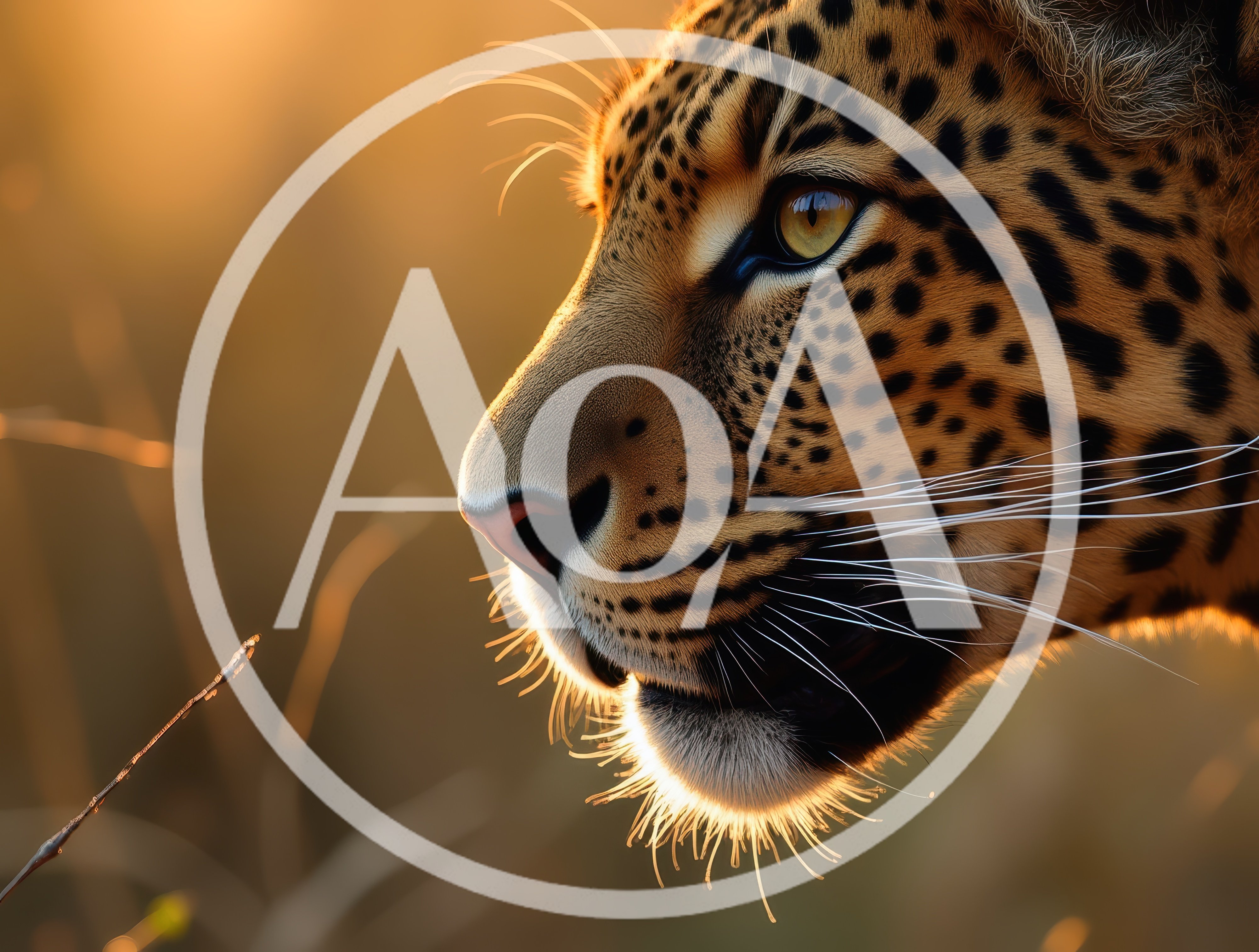 Close Up Portrait Of A Wild Leopard