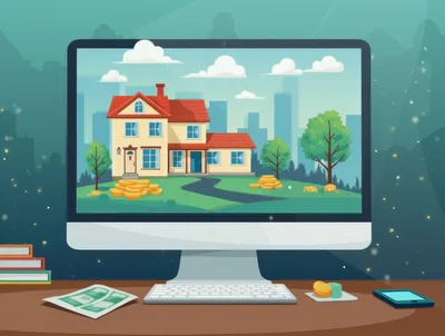 Digital Illustration Of Real Estate Investment Concept