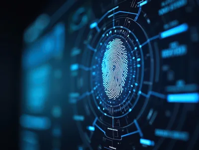 Digital Fingerprint Biometric Security Interface