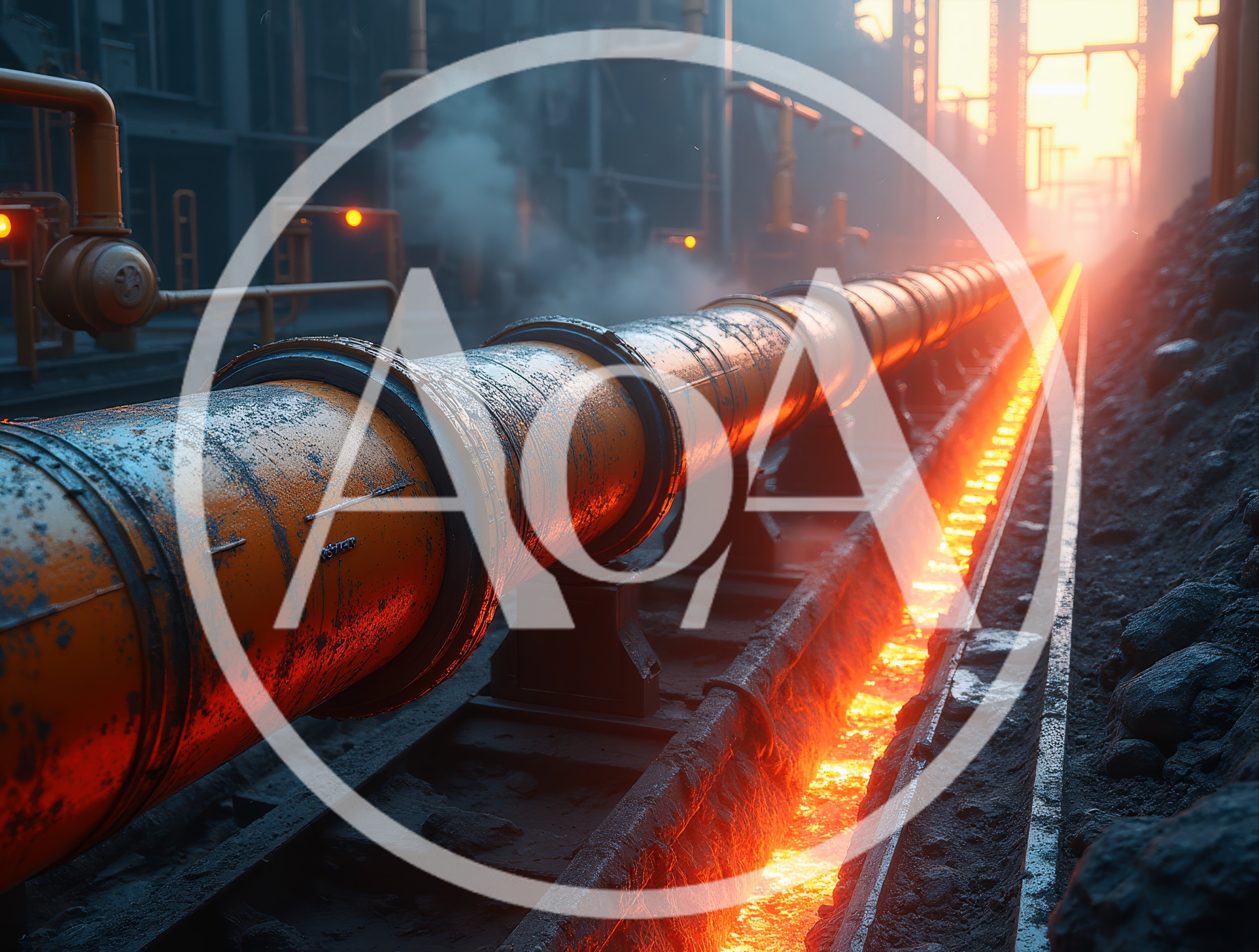 Industrial Steel Pipe Conveying Molten Metal In Foundry