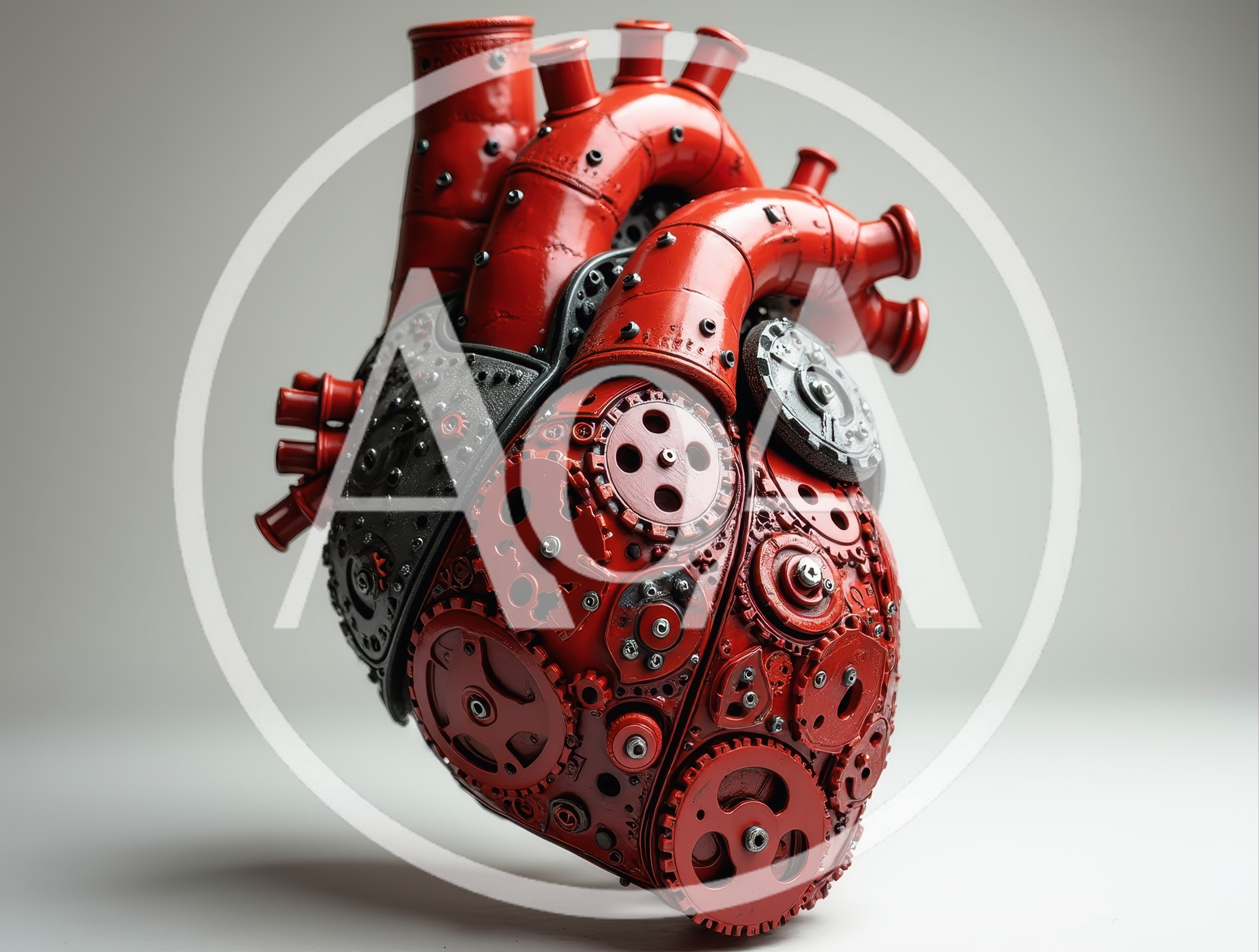 Mechanical Steampunk Heart Sculpture With Intricate Gears