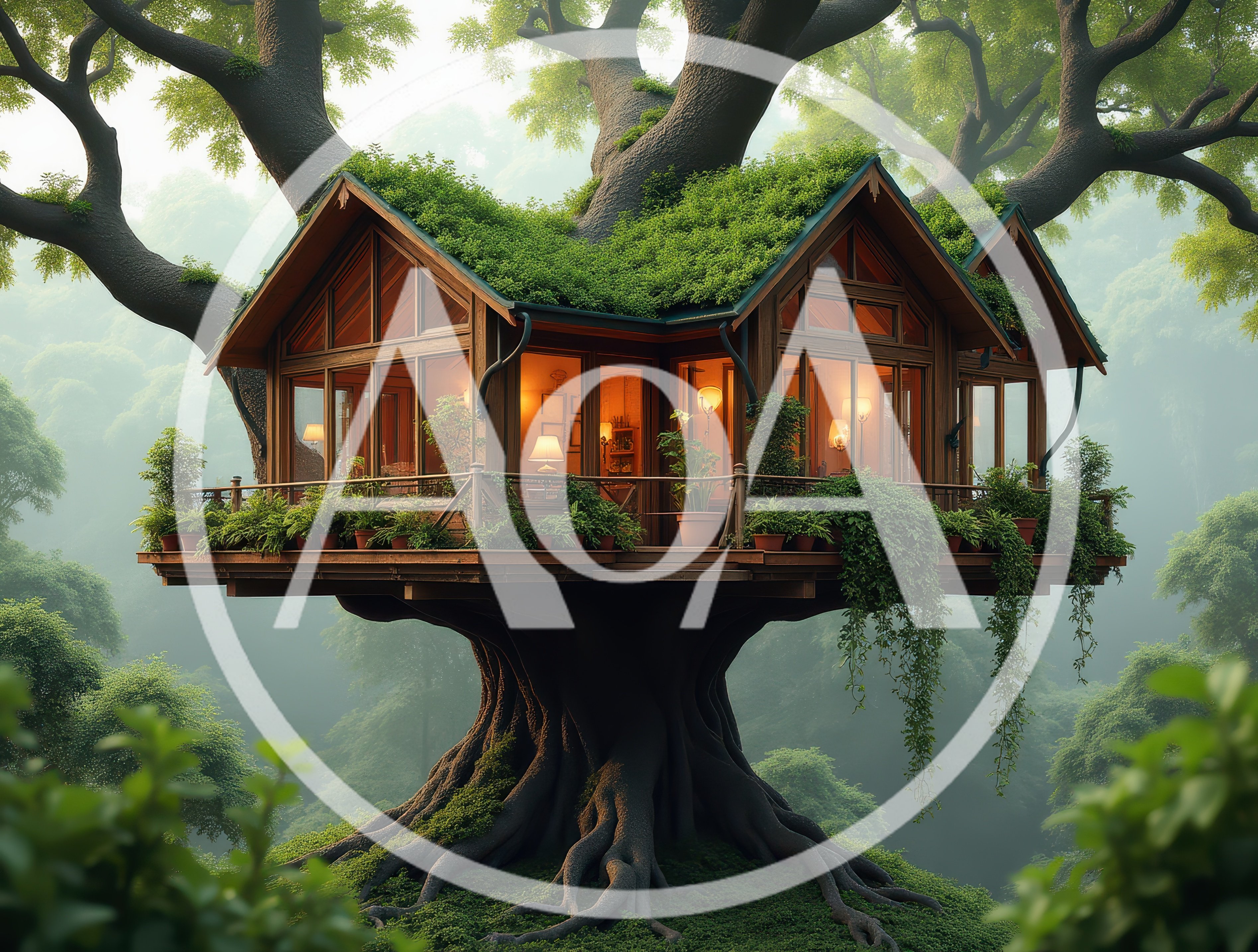 Luxurious Modern Treehouse Nestled In A Lush Forest